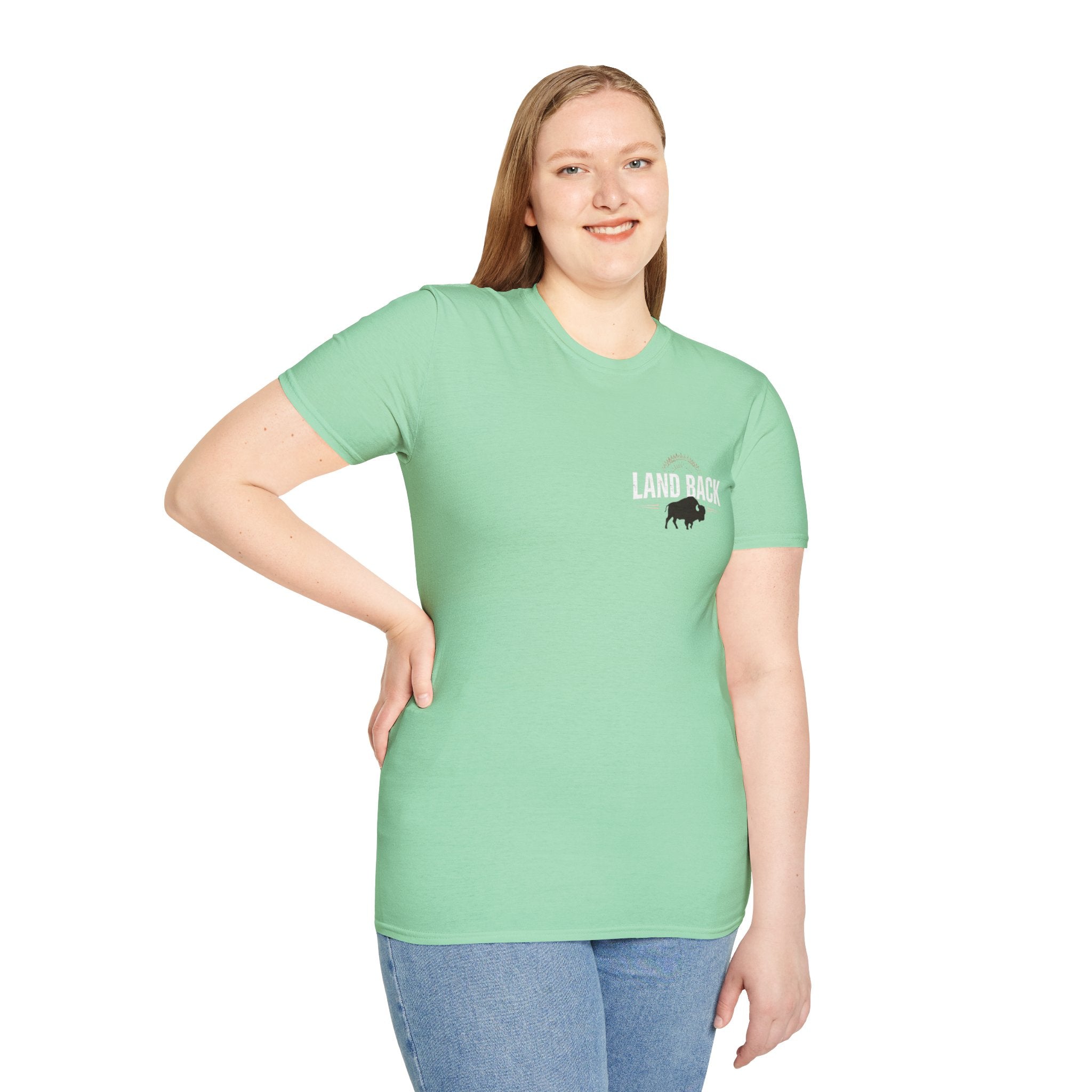 'Land Back' Unisex Softstyle T-shirt