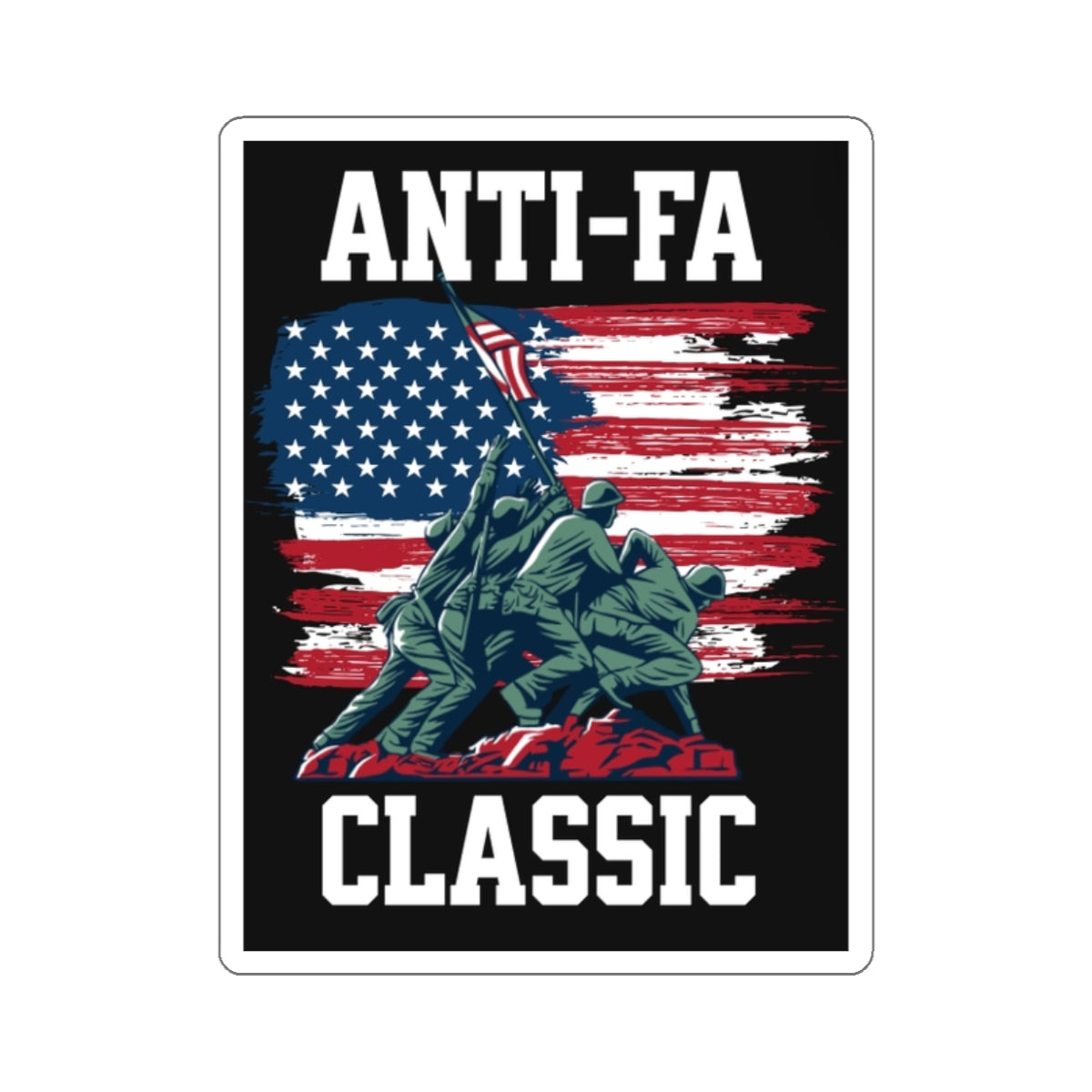 Die-Cut Stickers - Anti-Fa Classic - EqualiTees.Me