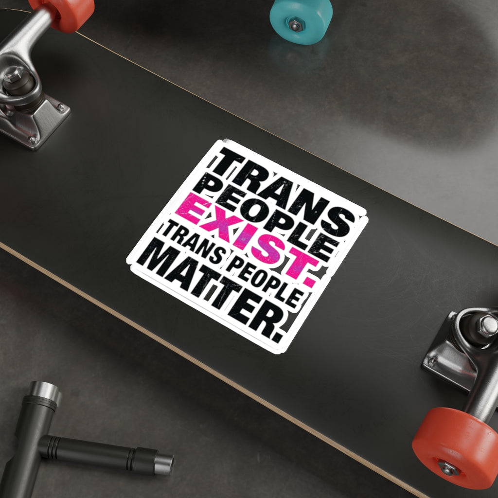TRANS PEOPLE MATTER Sticker - EqualiTees.Me