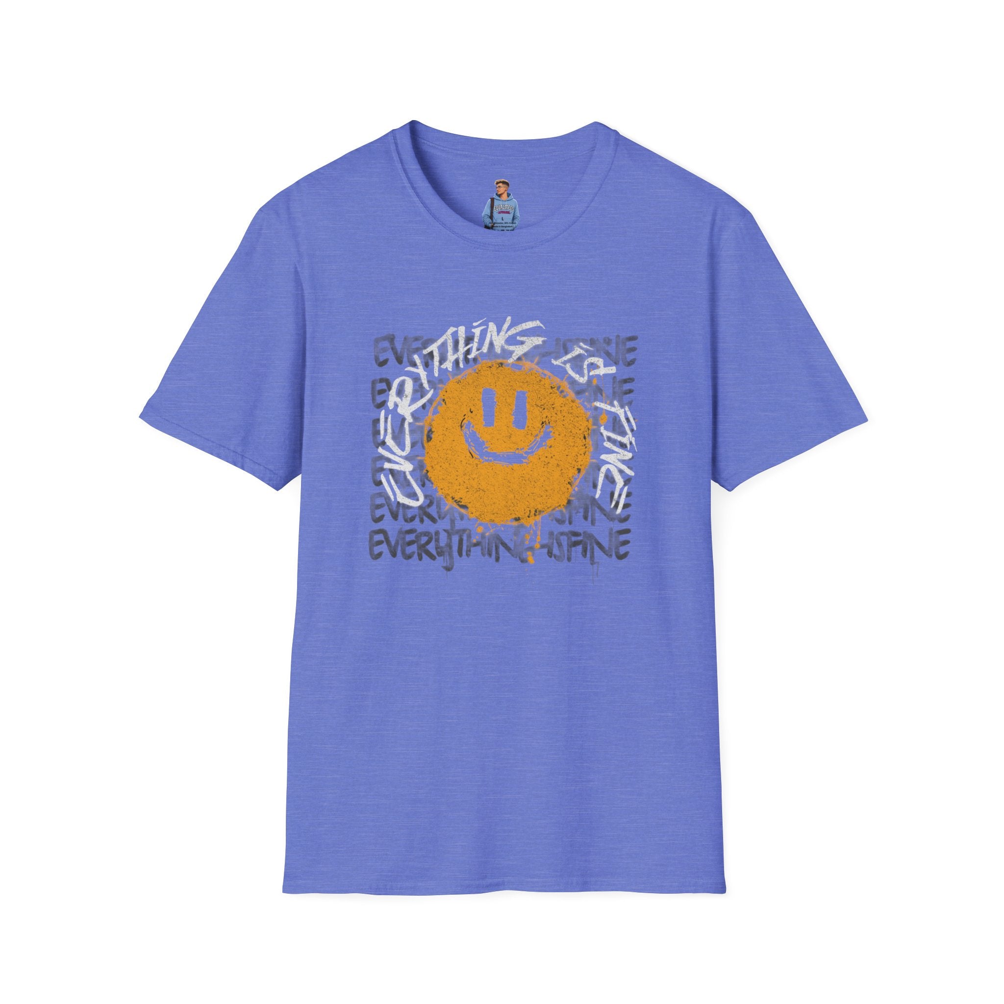 Camiseta unisex divertida y suave con la frase "Todo está bien", camiseta sarcástica, camiseta gráfica humorística, camiseta con frase del Apocalipsis, regalo para amantes de las bromas