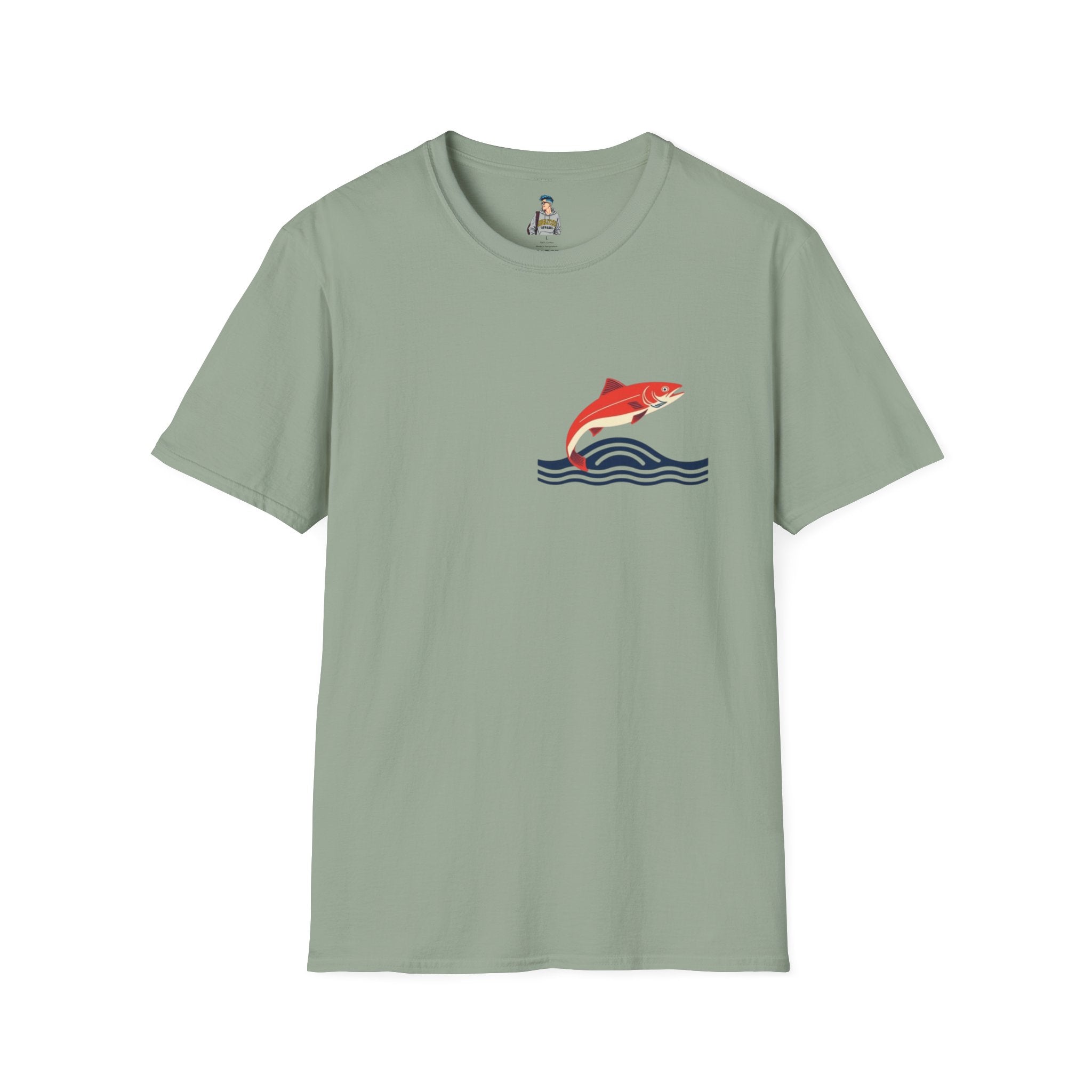 Jumping Salmon Native Pride Softstyle Unisex T-shirt