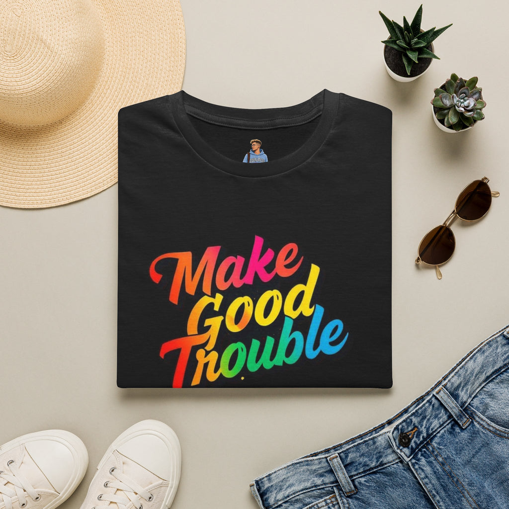 Make Good Trouble' Rainbow T-Shirt