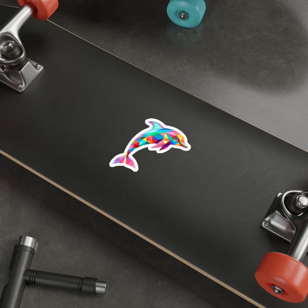Die-Cut Stickers - Pride Dolphin - EqualiTees.Me