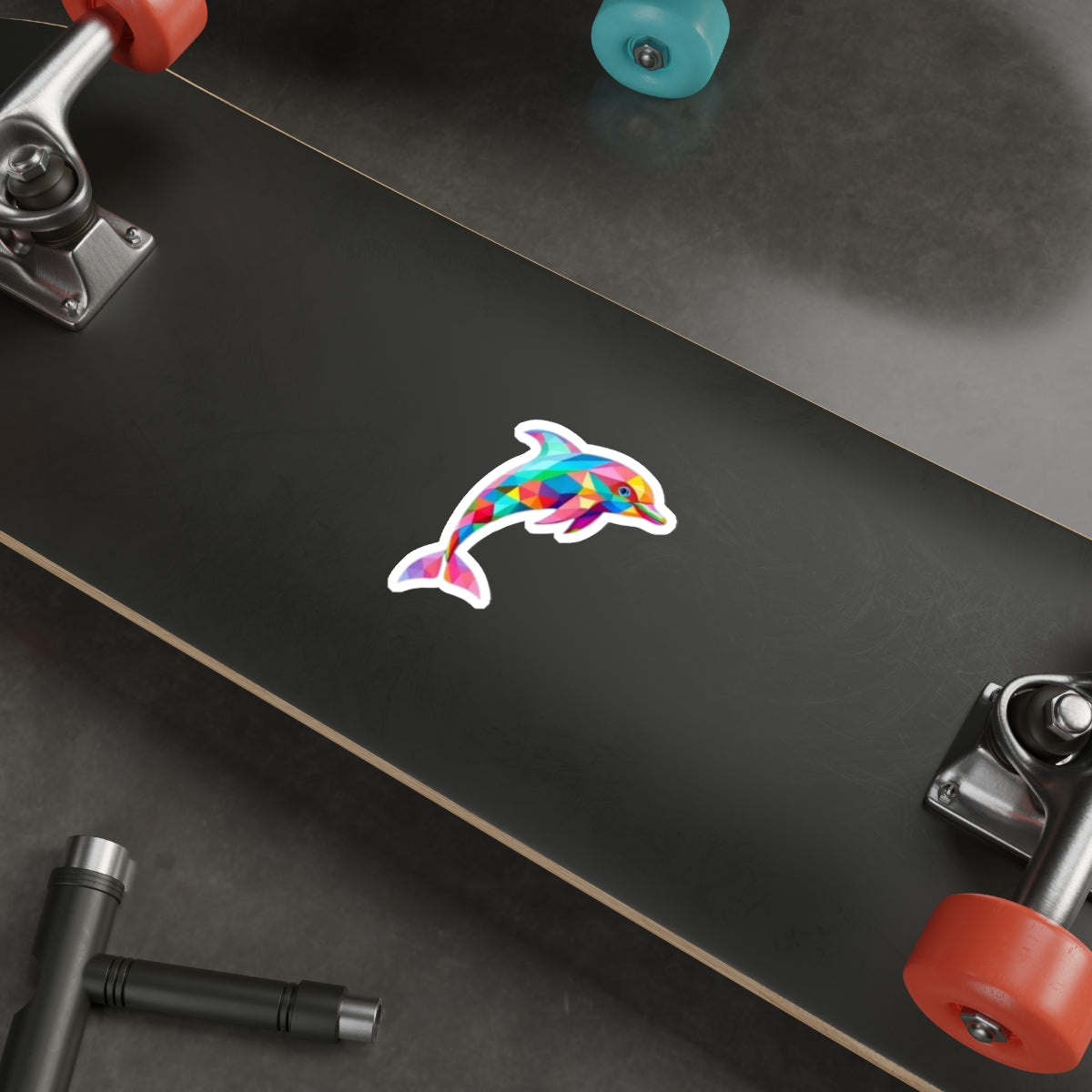 Die-Cut Stickers - Pride Dolphin - EqualiTees.Me