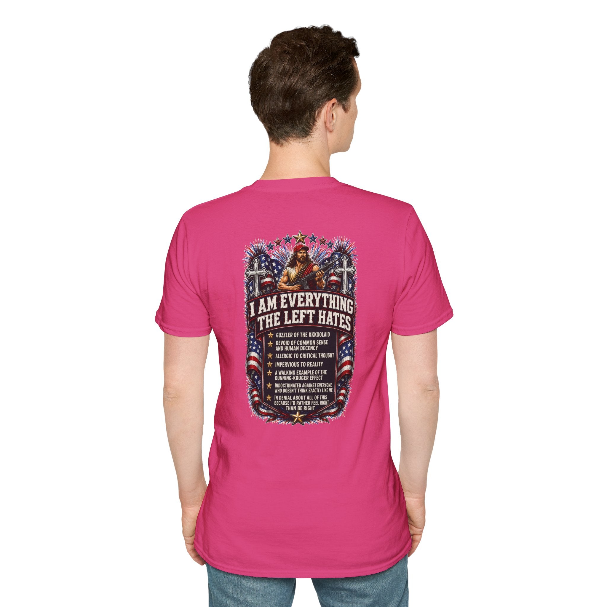 Star Spangled Awesome Graphic Tee ("Proud to Be Delusional Bootlicking Nazi Trash")