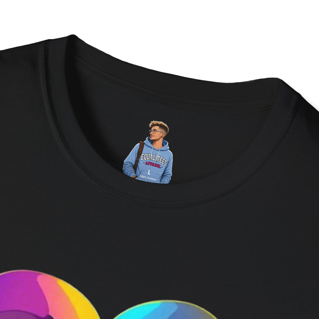 Rainbow Skeleton Love is Deeper Than Skin T-Shirt | Unisex Casual Tee
