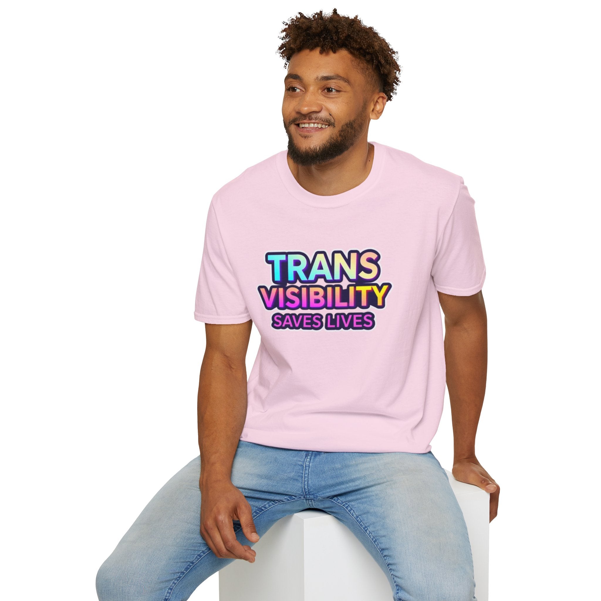 Trans Visibility Saves Lives Statement T-shirt