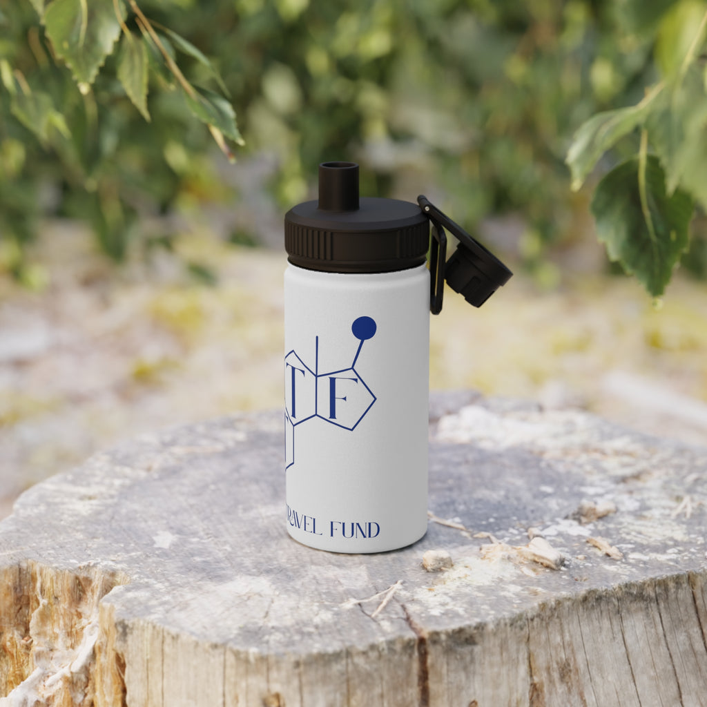 BTTF - Black Trans Travel Fund Logo Stainless Steel Sports Water Bottle