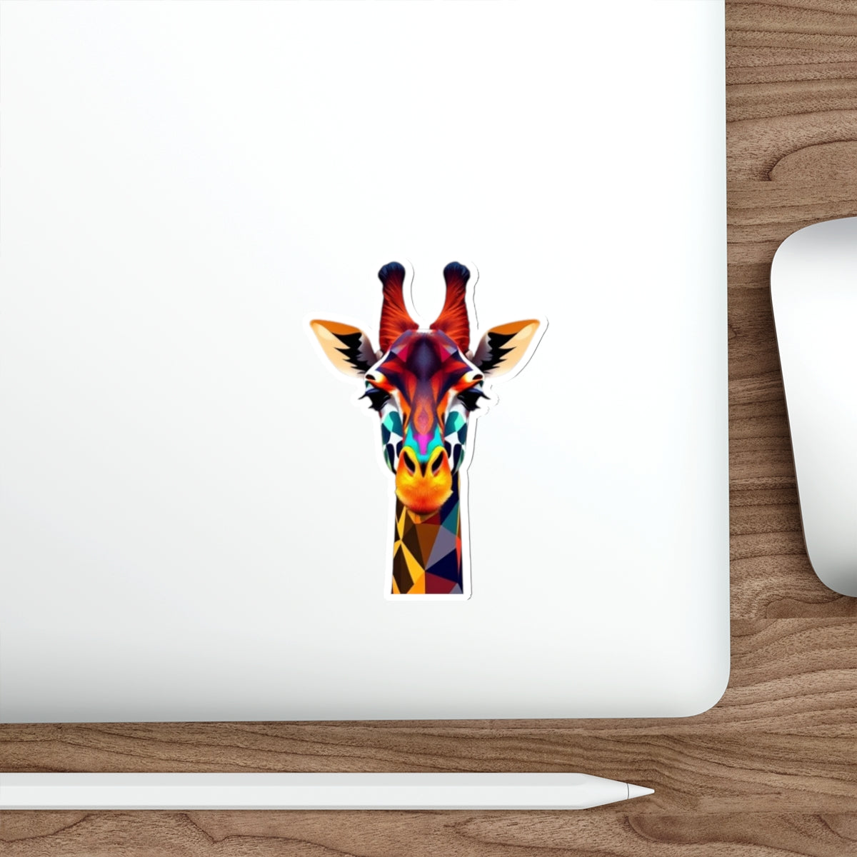 Colorful Giraffe Die-Cut Sticker