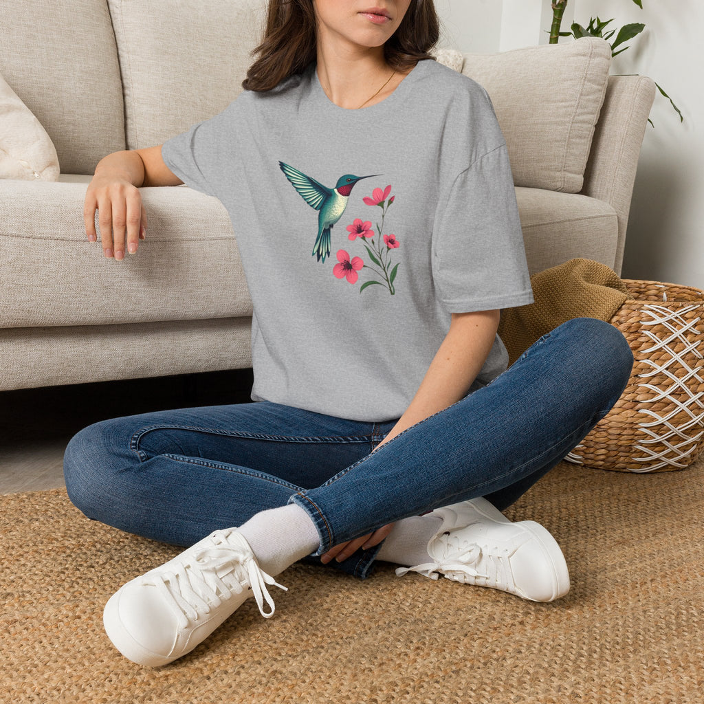 Floral Hummingbird T-Shirt