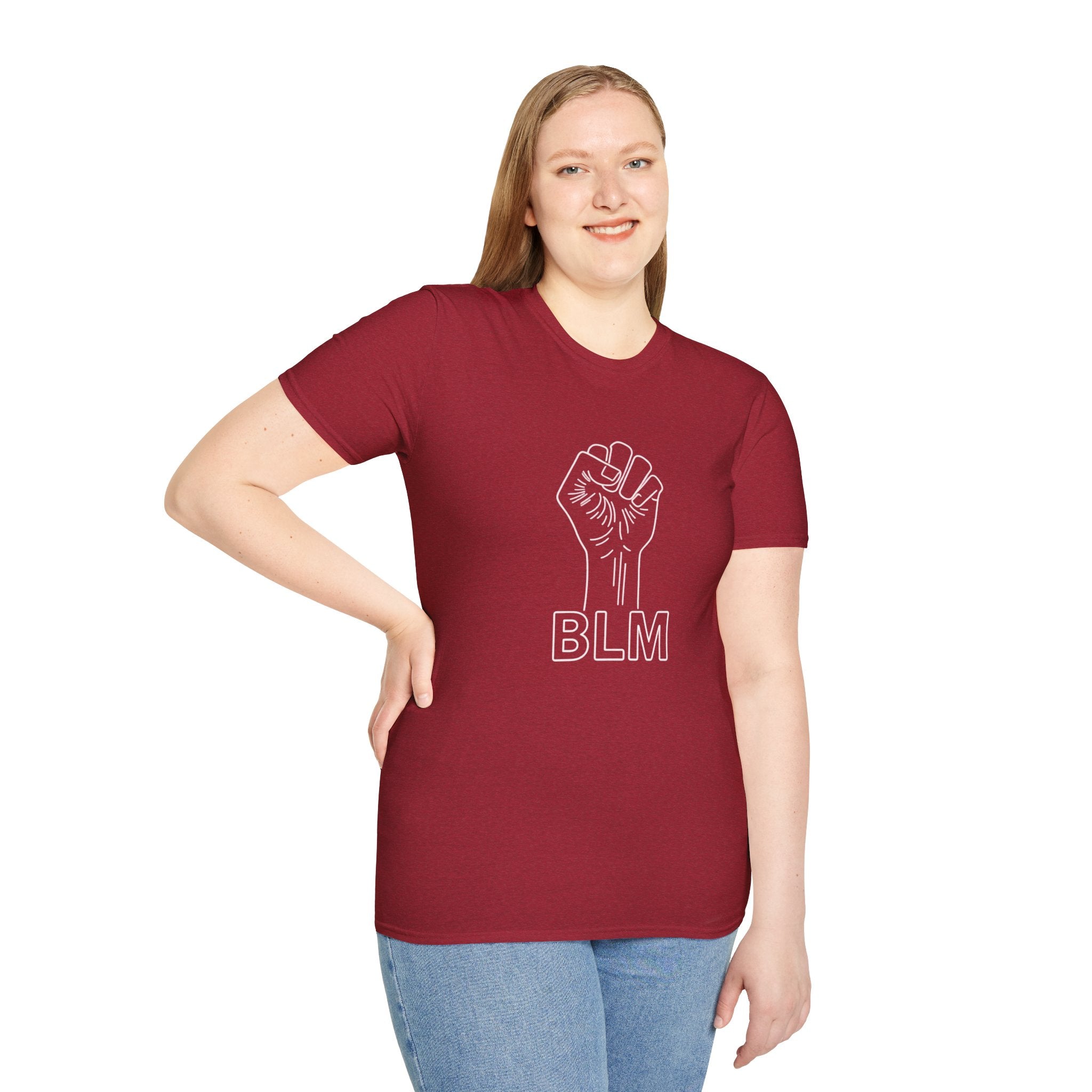 BLM Unisex Softstyle T-Shirt - Celebrate Equality and Justice