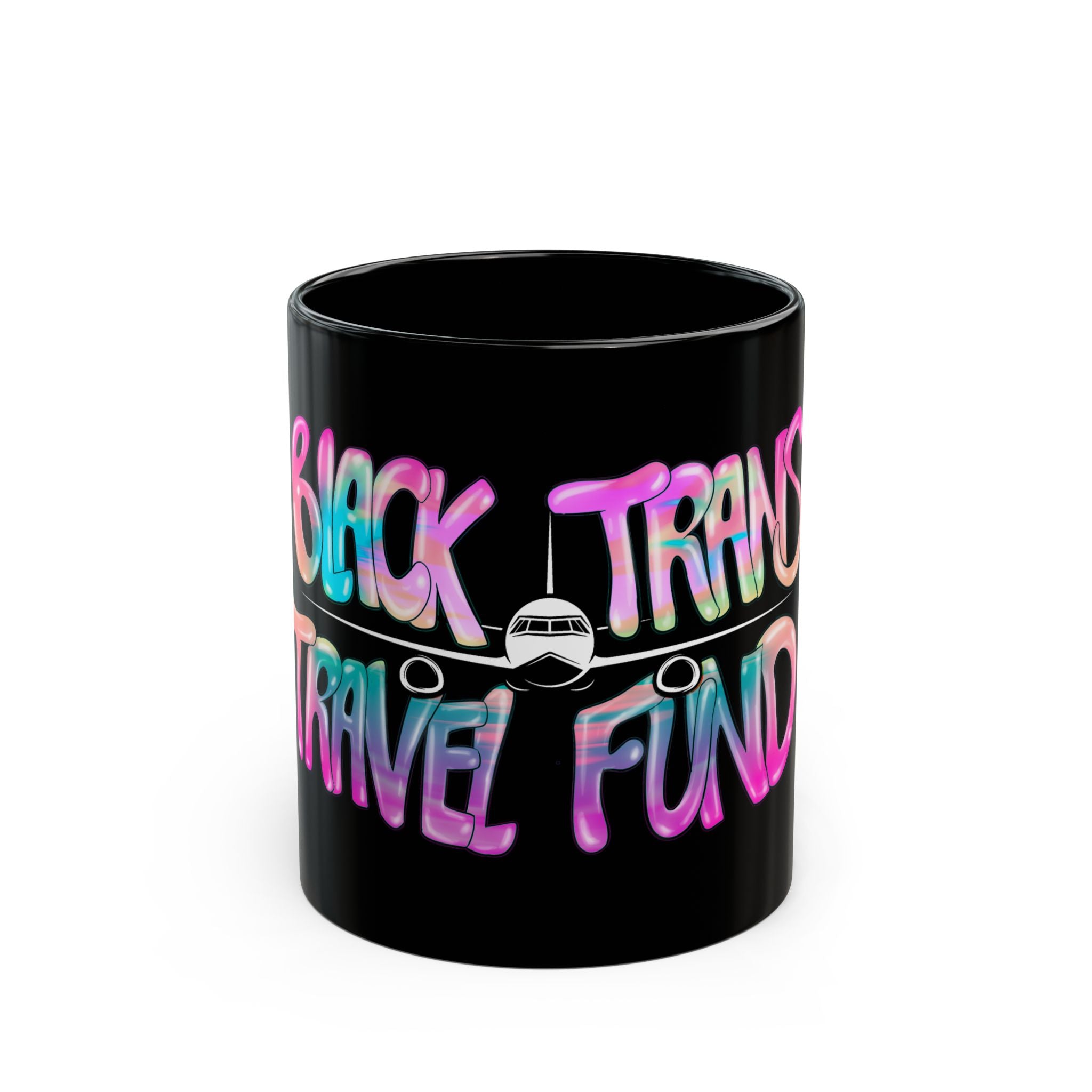BTTF - Black Trans Travel Fund Black Ceramic Mug 11oz/15oz