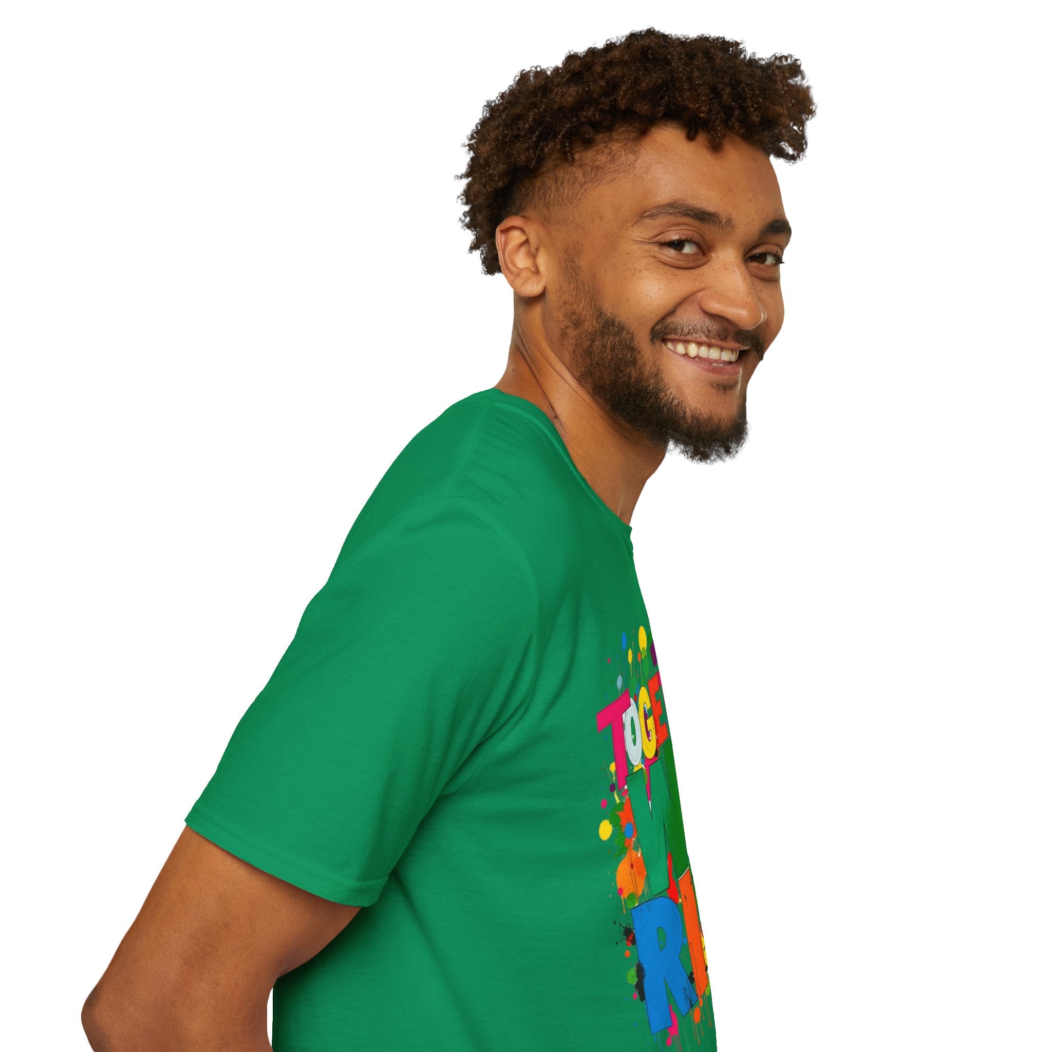 Juntos nos levantamos Camiseta unisex de estilo suave
