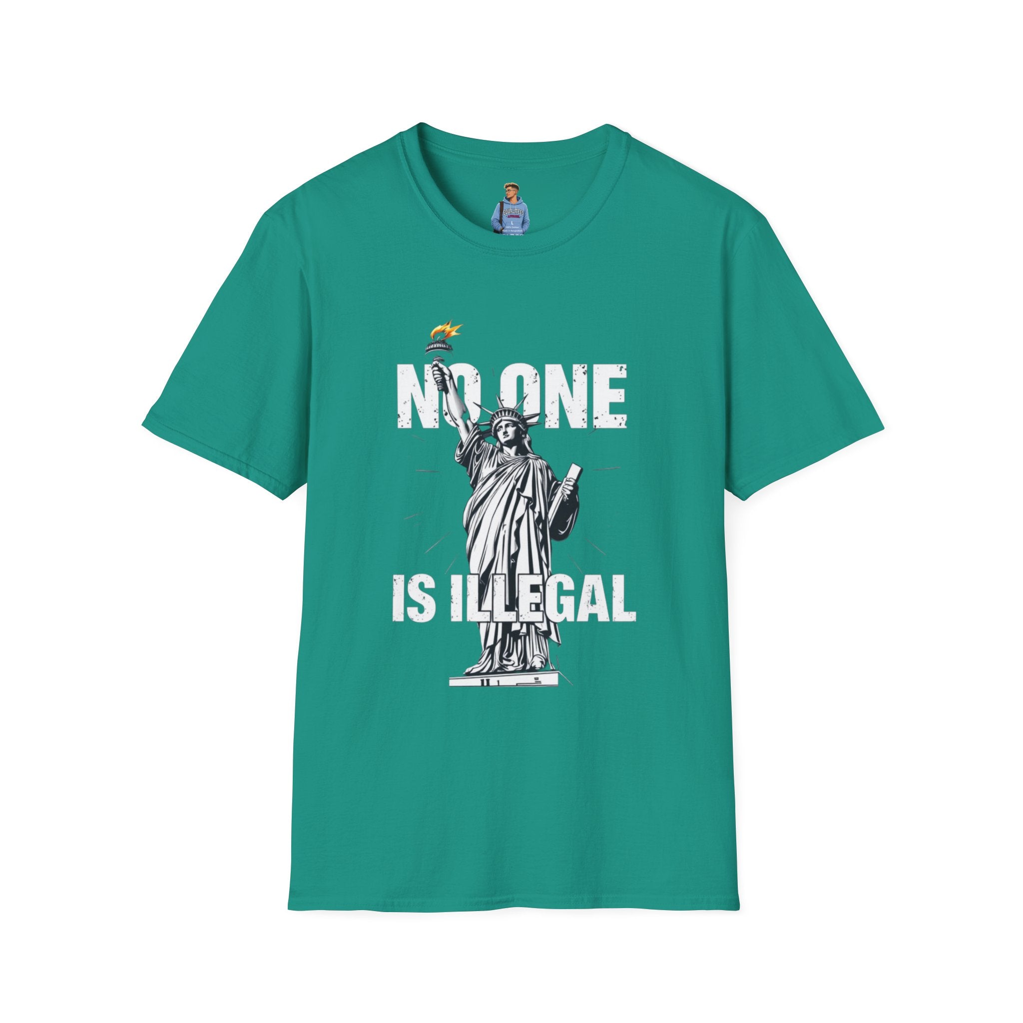 No One Is Illegal Graphic T-shirt