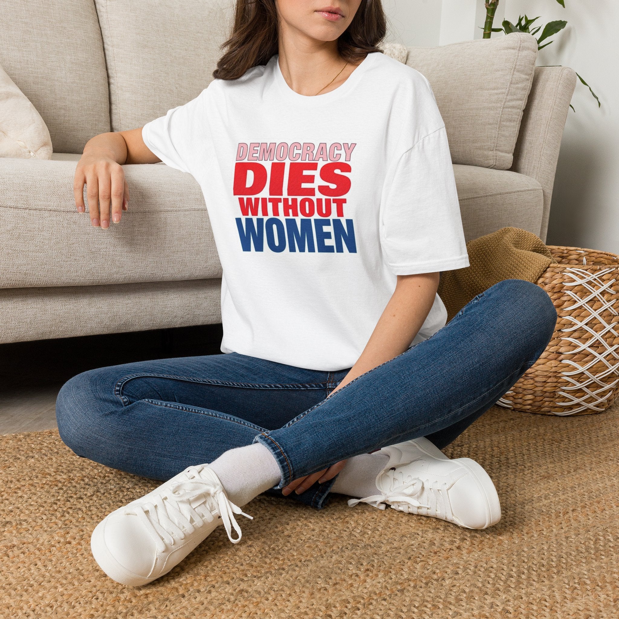 Democracy Dies Without Women Unisex Softstyle T-Shirt
