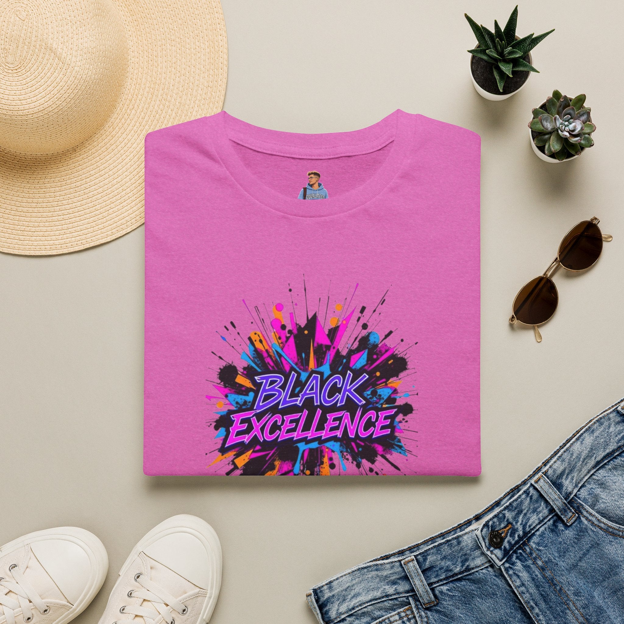 Unisex Softstyle T-Shirt - Black Excellence Graphic Tee