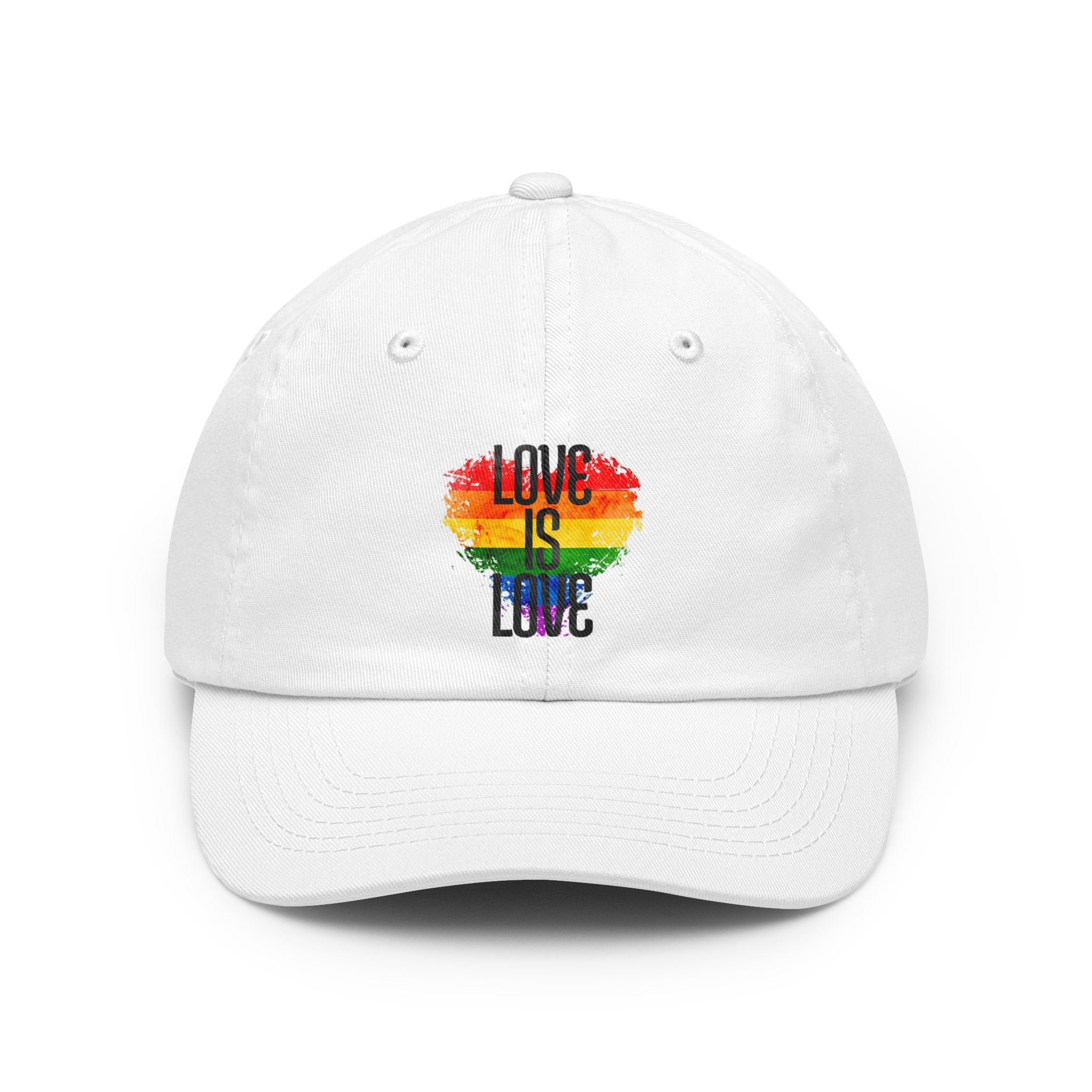 'Love Is Love' Rainbow Heart Pride Cap