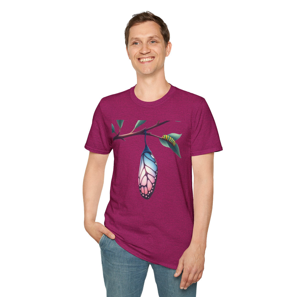 Trans Caterpillar to Butterfly Graphic T-Shirt
