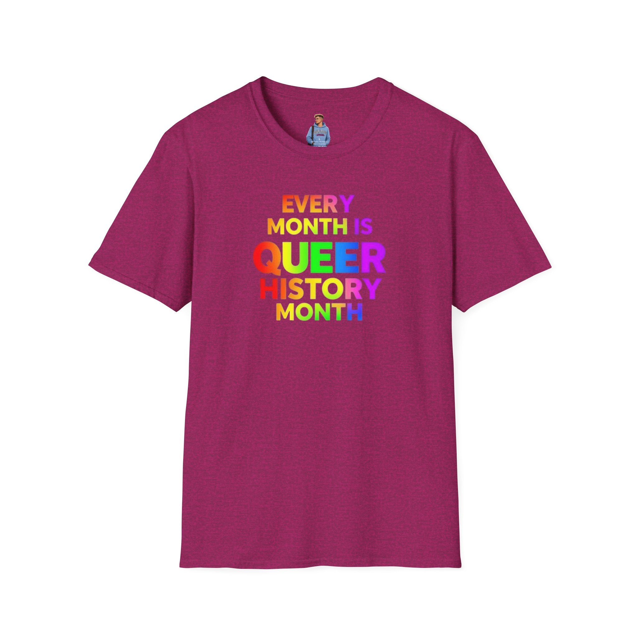 Camiseta del Mes de la Historia Queer | Cada mes es el Mes de la Historia Queer | Camiseta unisex de estilo suave