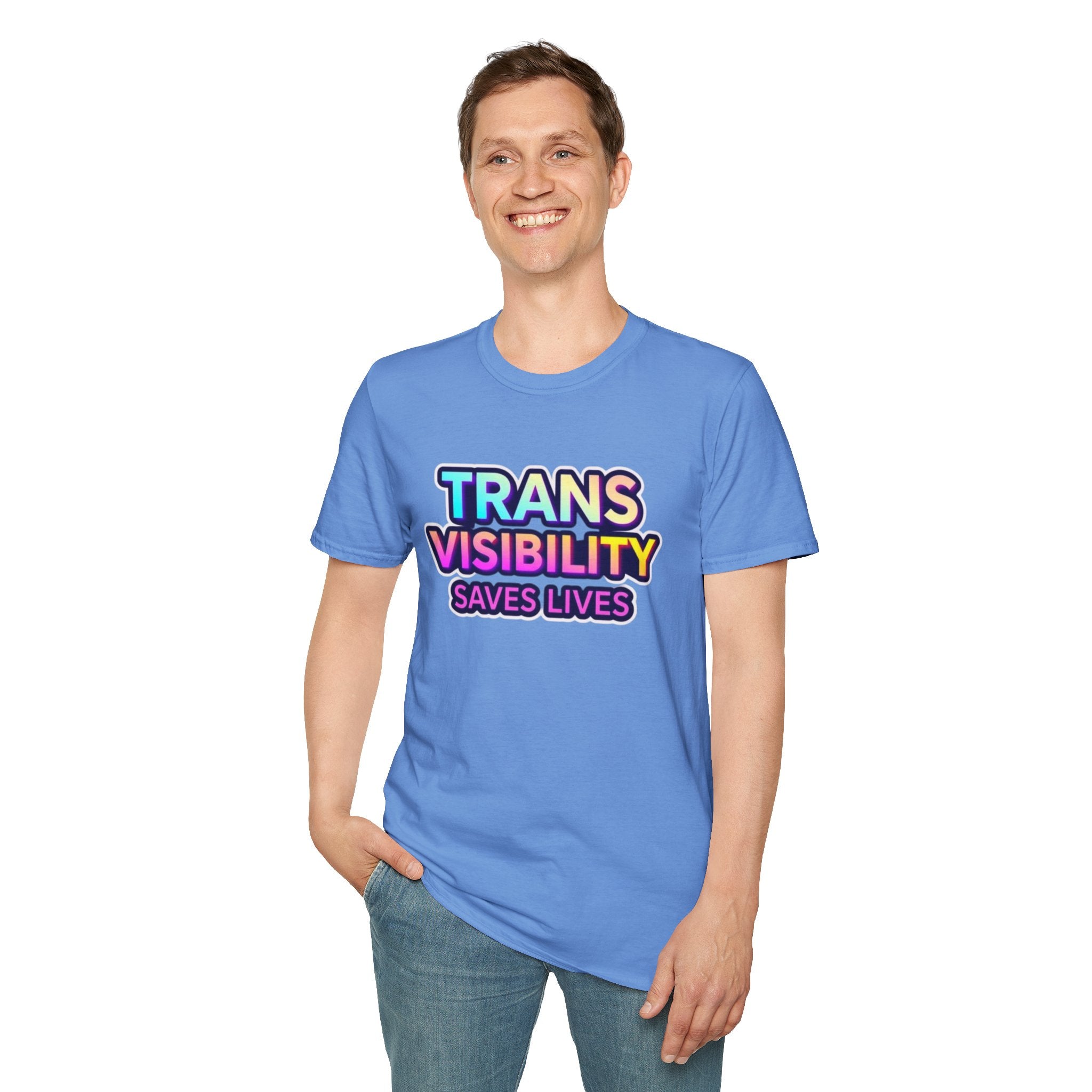 Trans Visibility Saves Lives Statement T-shirt