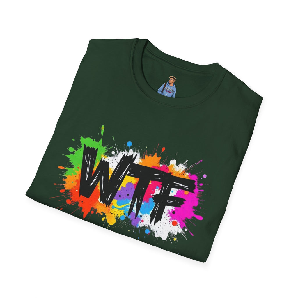 Bold Rainbow WTF Color Splash T-Shirt