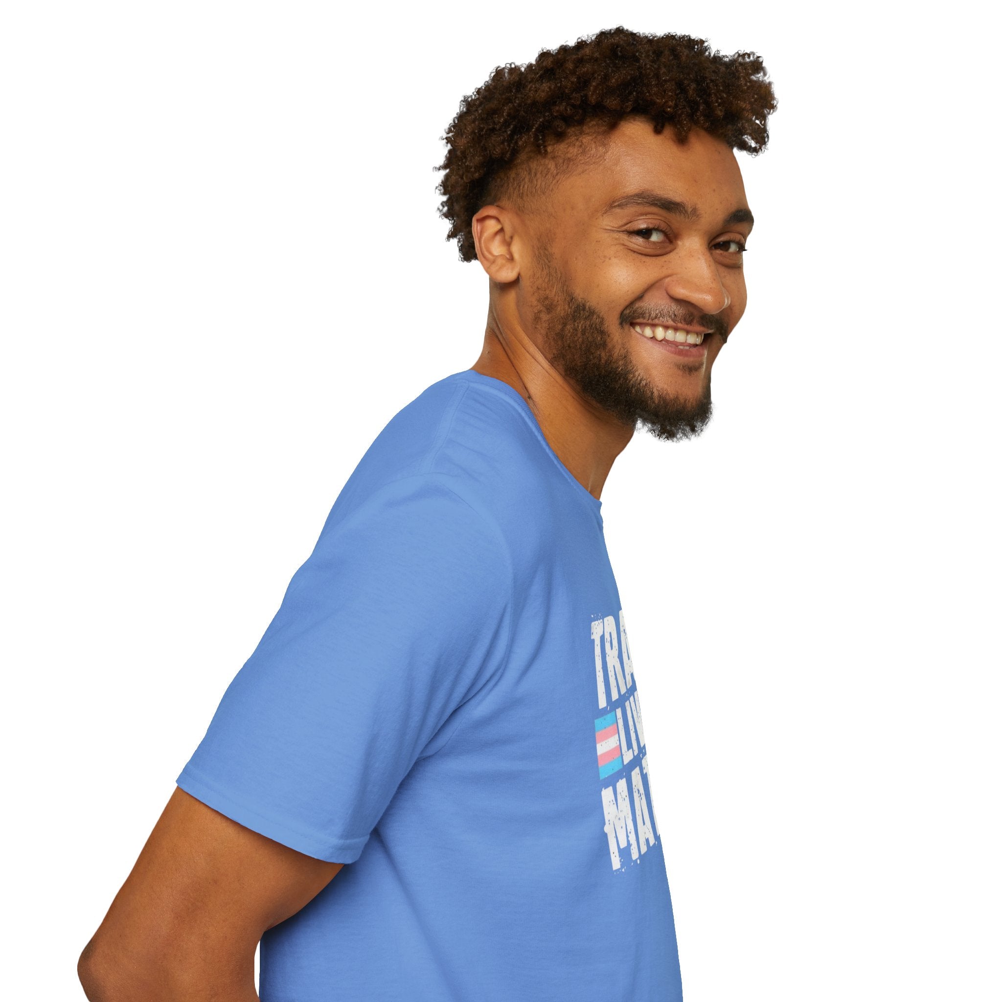 Trans Lives Matter Unisex Softstyle T-Shirt - Support LGBTQ+ Rights