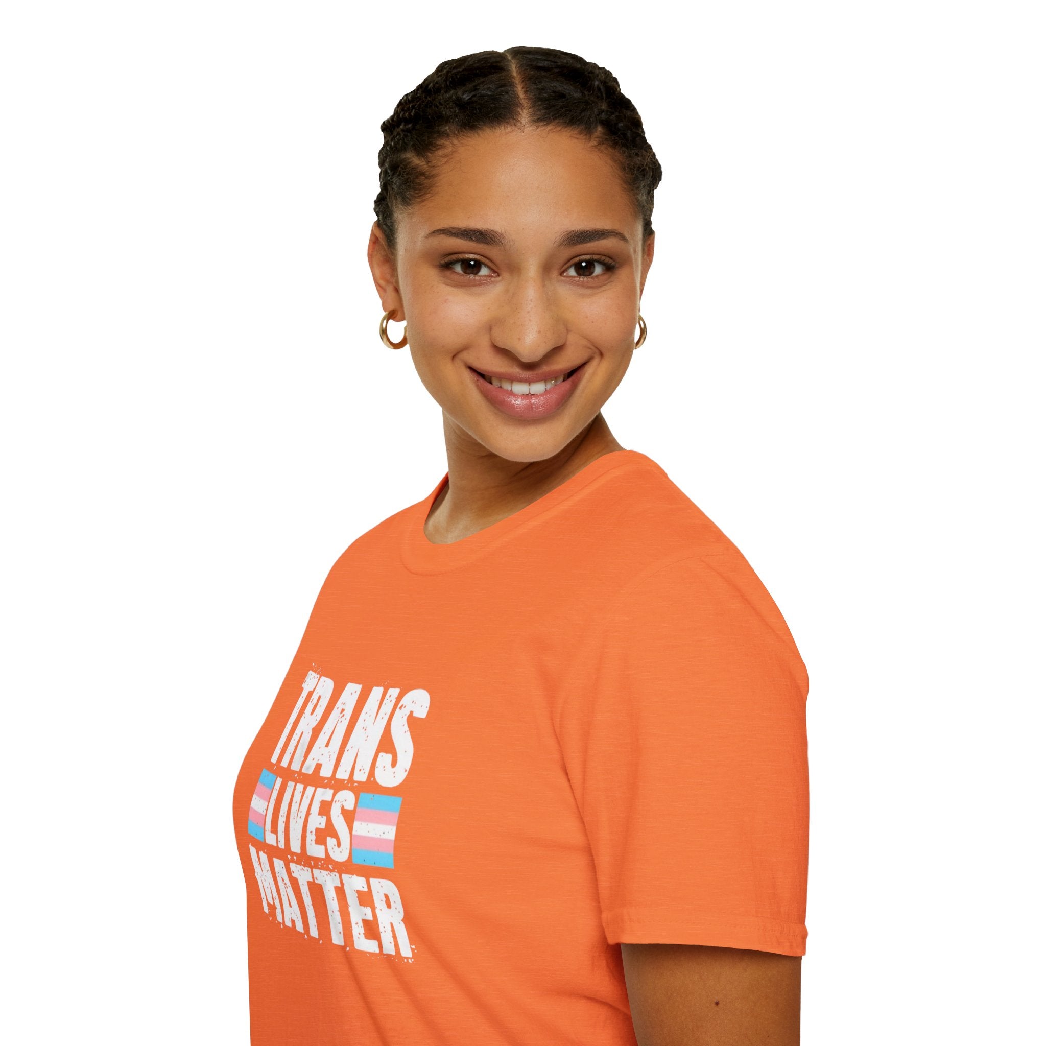 Trans Lives Matter Unisex Softstyle T-Shirt - Support LGBTQ+ Rights
