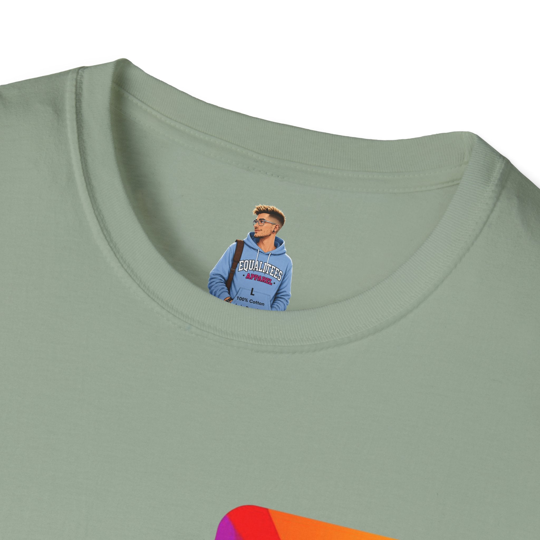 Pride-Theme Unisex Softstyle T-Shirt - "True freedom is Equality for ALL"