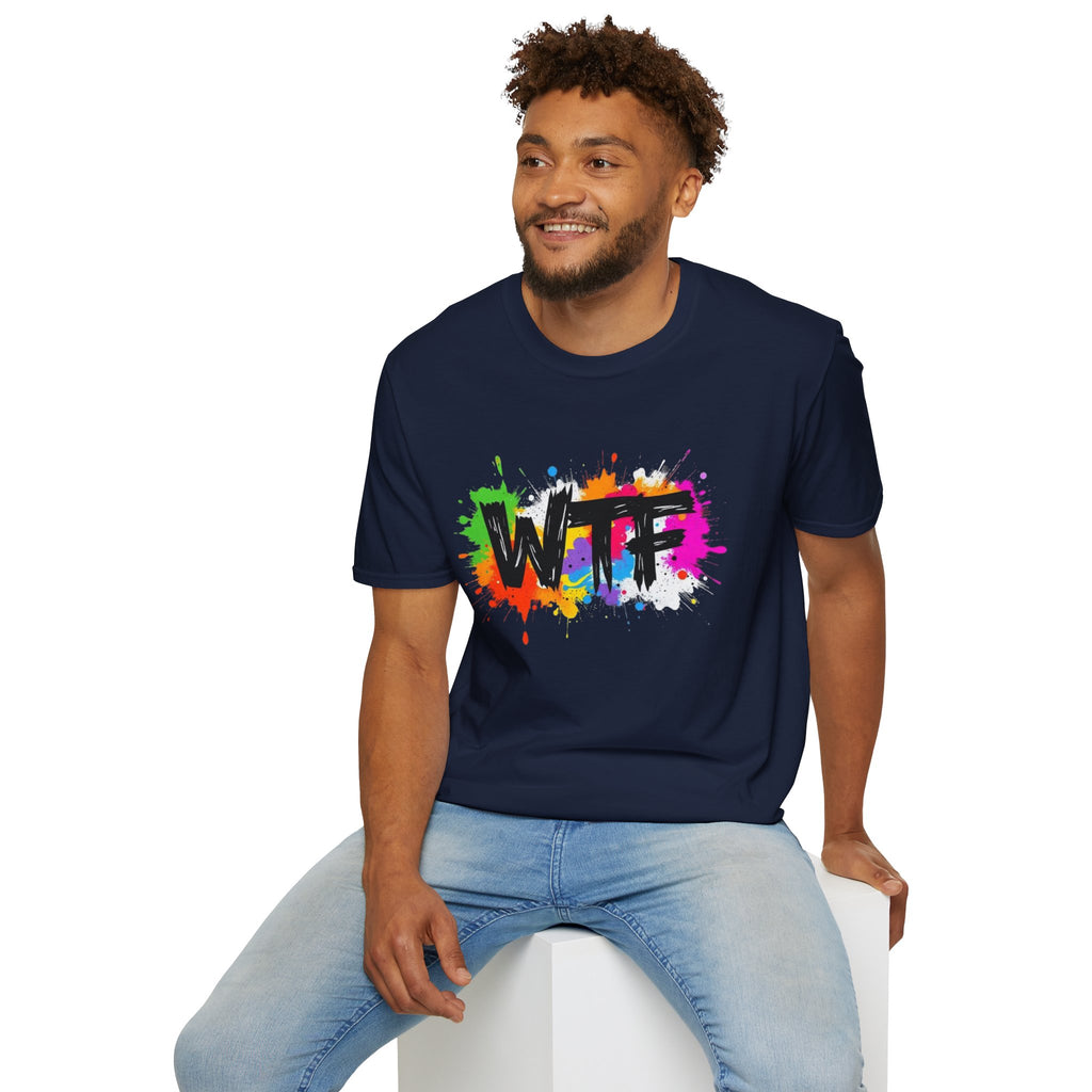 Bold Rainbow WTF Color Splash T-Shirt