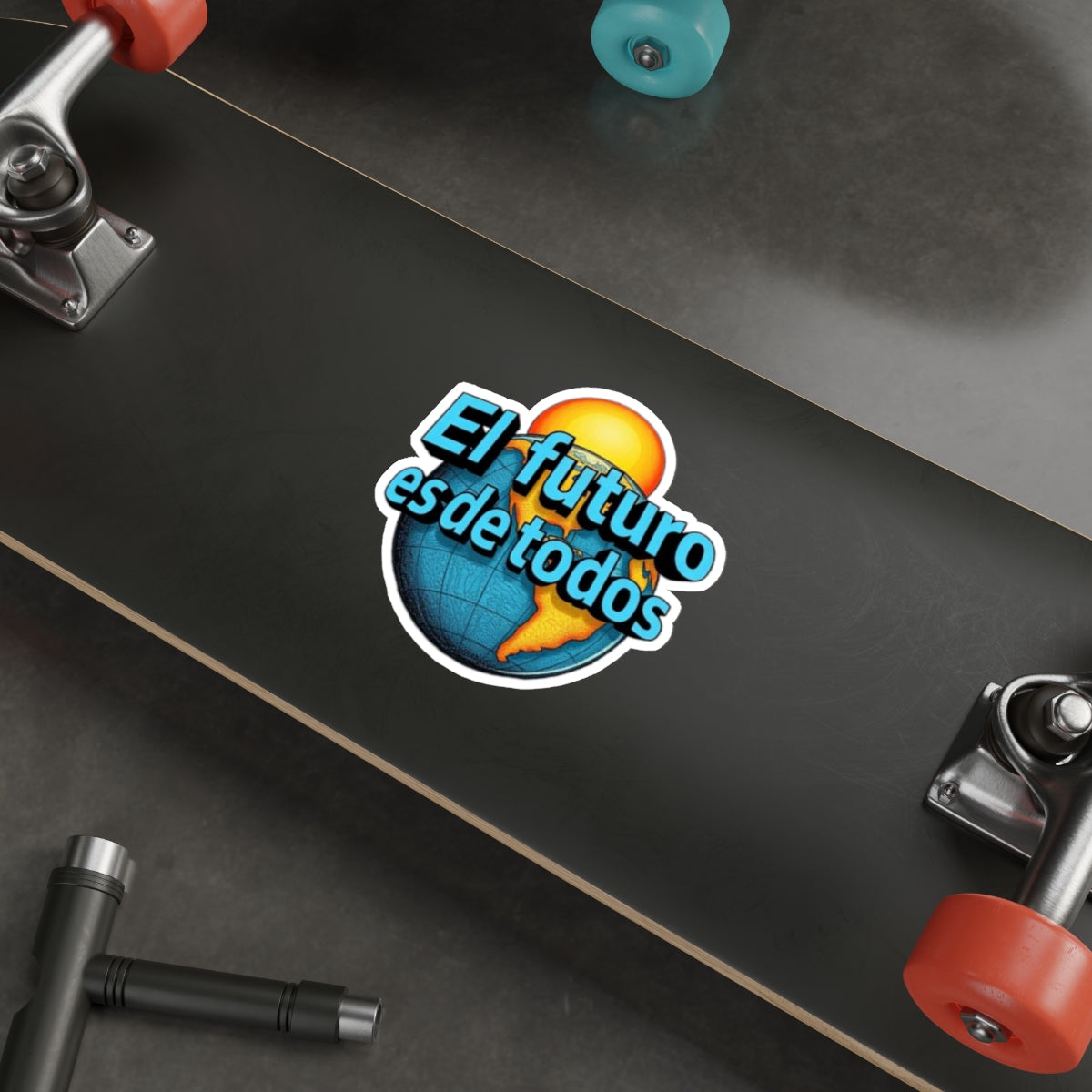Die-Cut Stickers -  El Futuro Es De Todos - The Future Belongs to All of Us - EqualiTees.Me