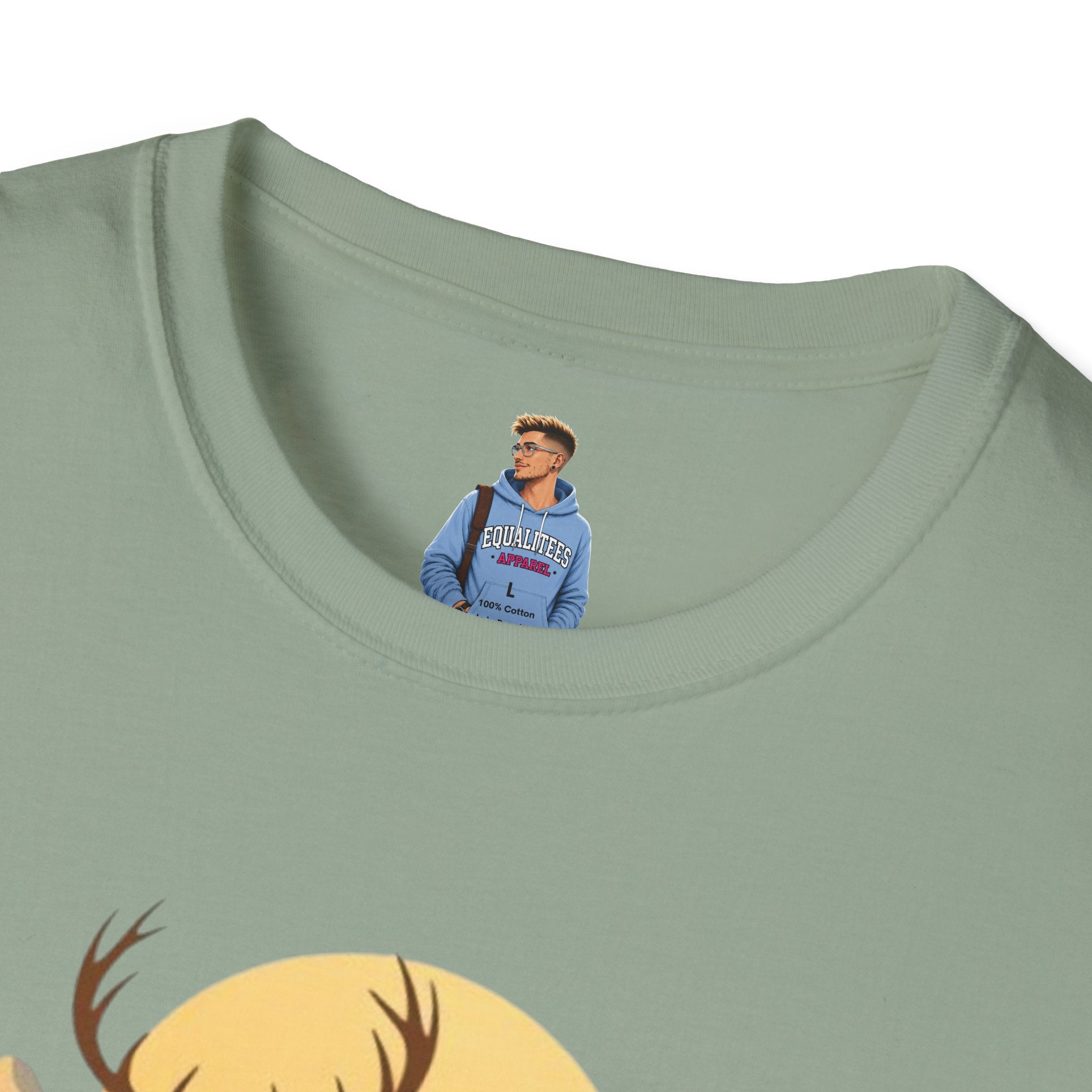 Mountain Sunset Deer Unisex Softstyle T-Shirt