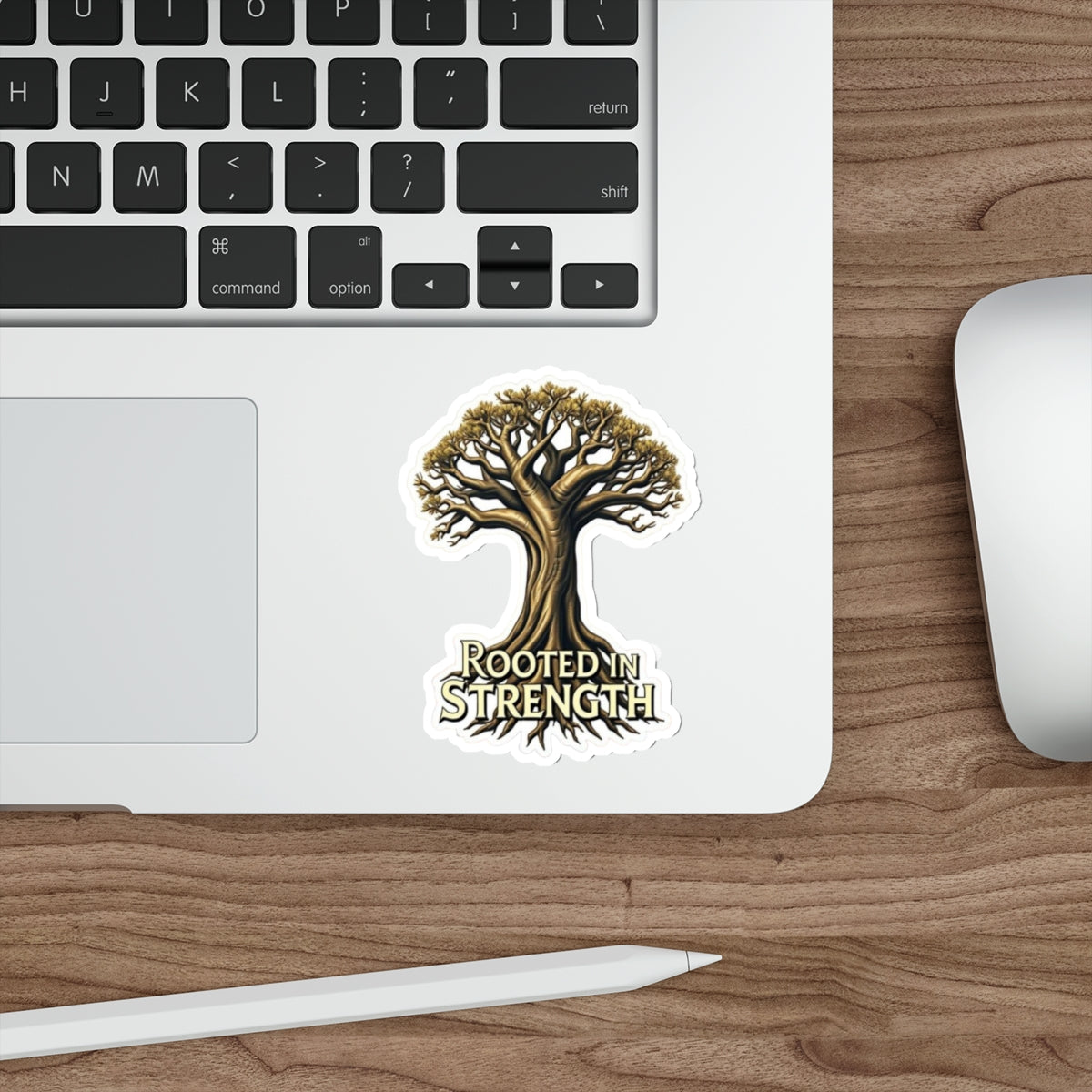 Rooted in Strength Baobab Tree Sticker - EqualiTees.Me
