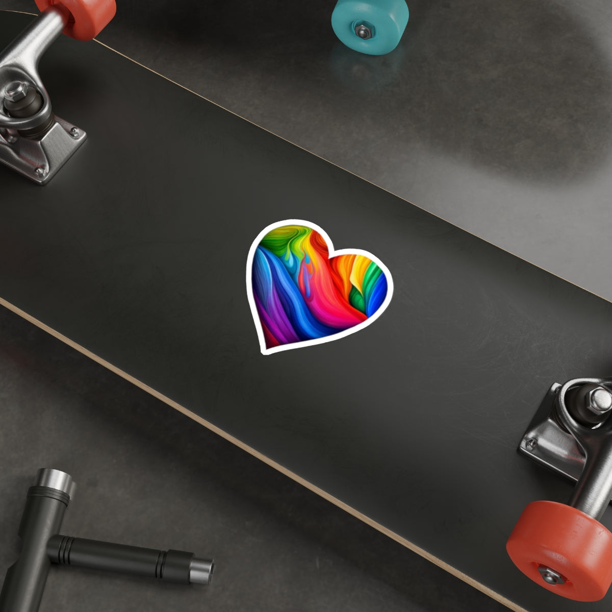 Die-Cut Stickers - Rainbow Heart - EqualiTees.Me