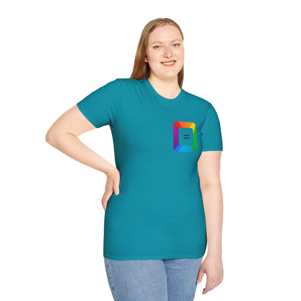 Pride-Theme Unisex Softstyle T-Shirt - "True freedom is Equality for ALL"