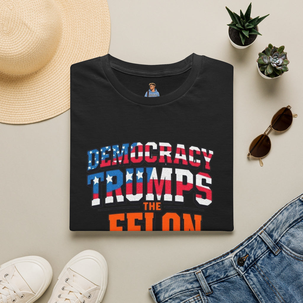 Democracy Trumps the Felon Graphic Tee