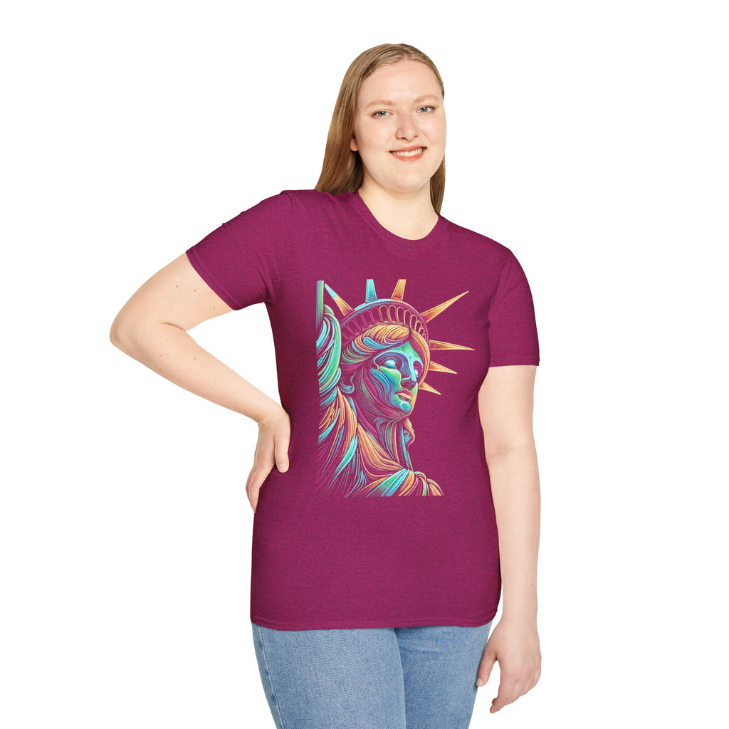 Camiseta unisex de estilo suave Lady Liberty