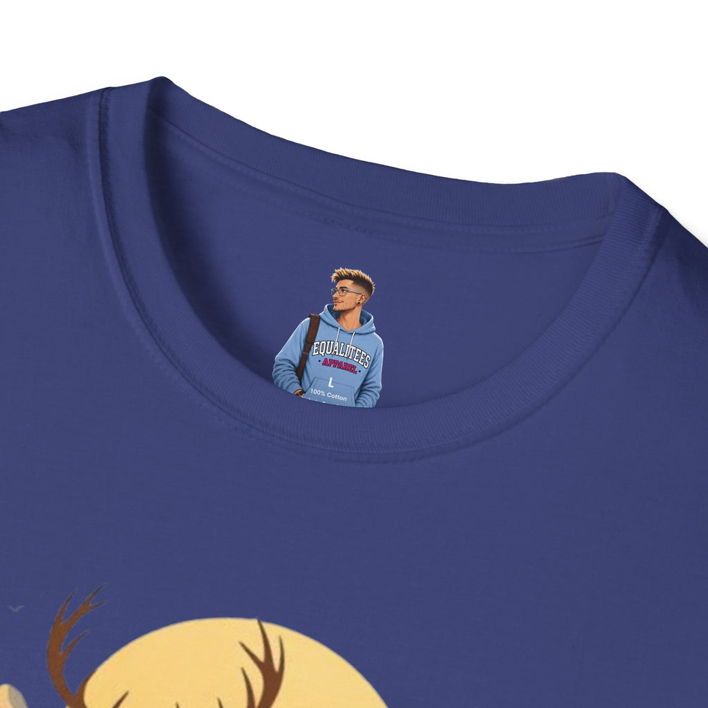 Mountain Sunset Deer Unisex Softstyle T-Shirt