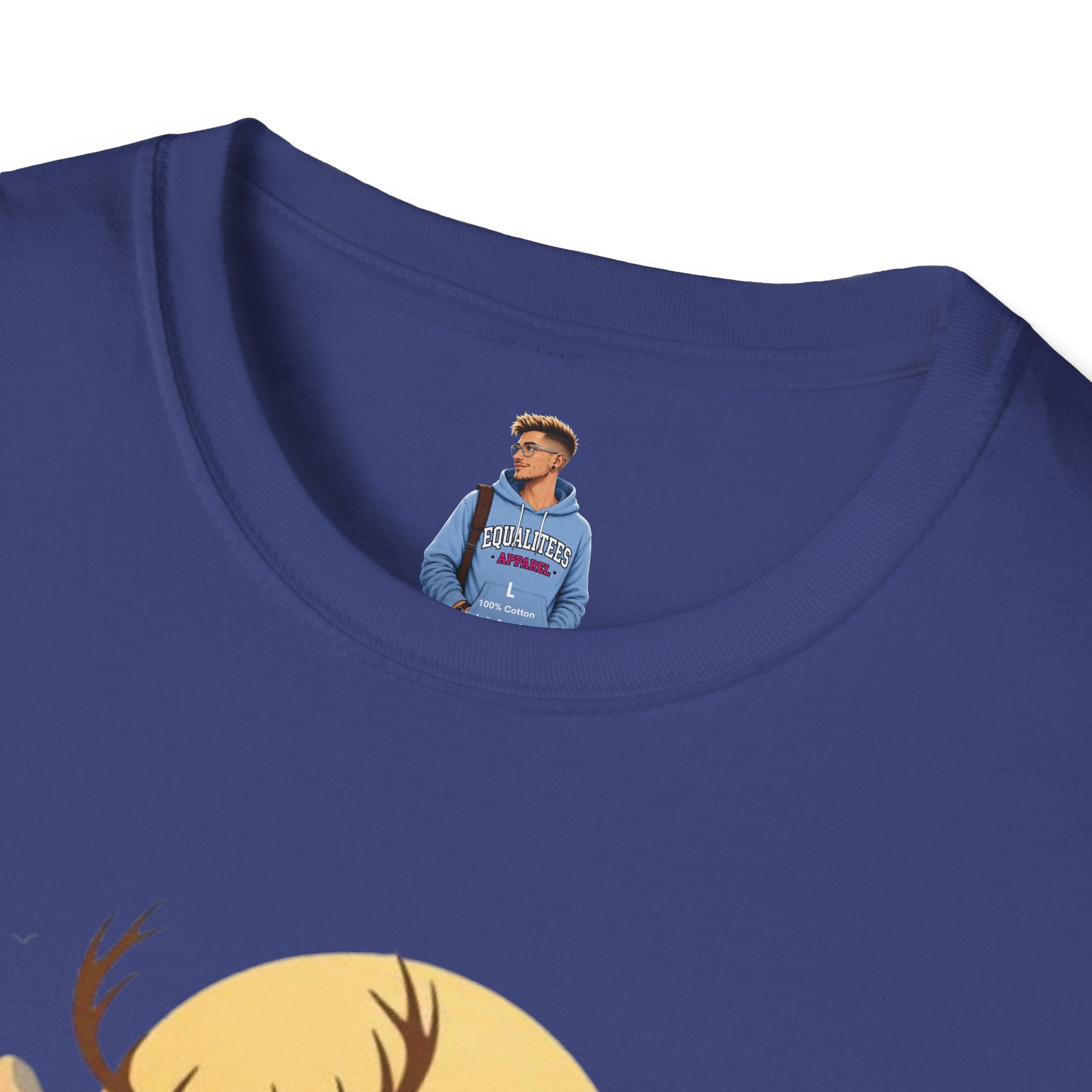 Mountain Sunset Deer Unisex Softstyle T-Shirt