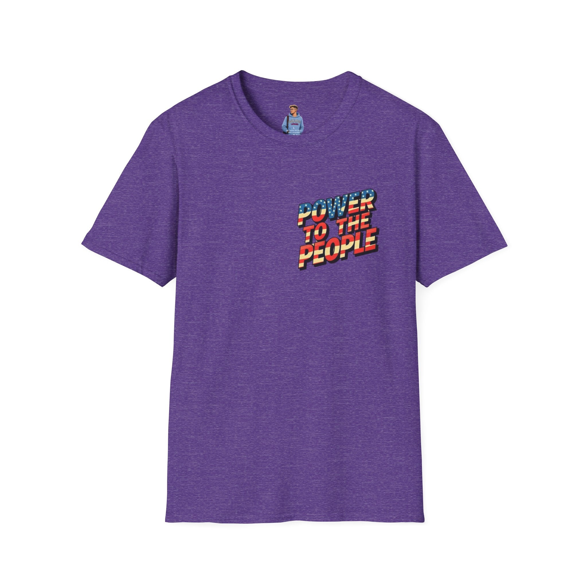 Camiseta unisex de estilo suave Power to the People, camiseta clásica de protesta