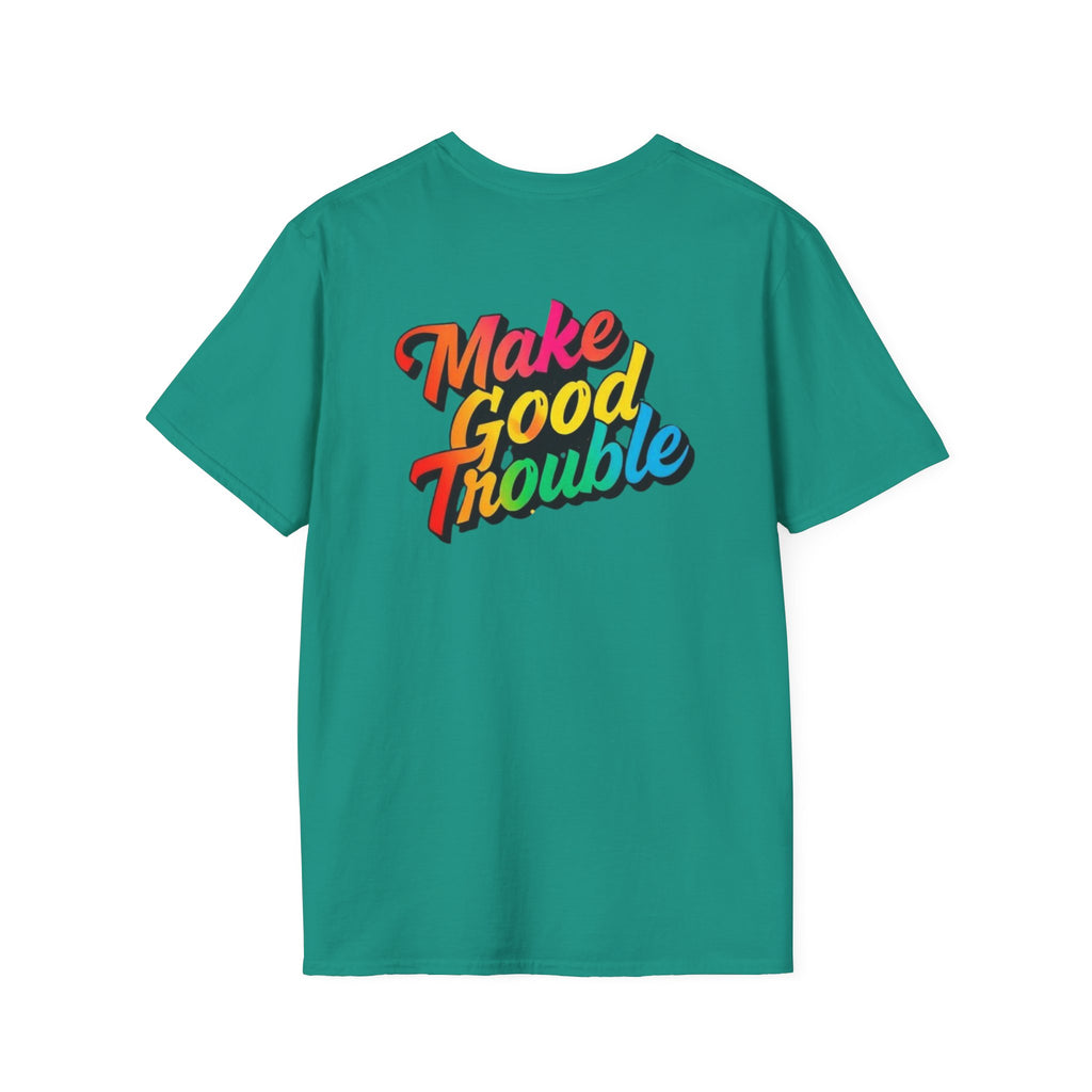 Make Good Trouble' Rainbow T-Shirt