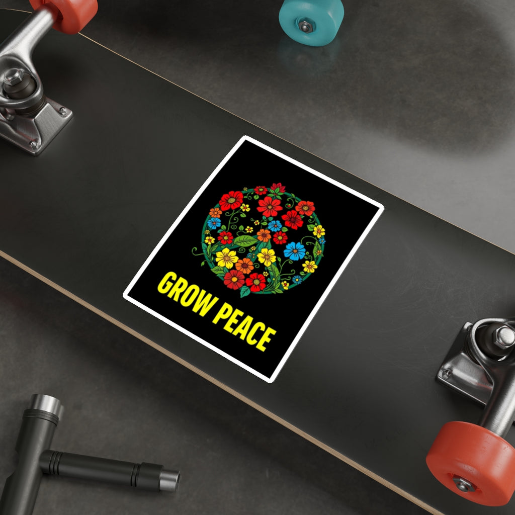 Grow Peace Die-Cut Sticker - EqualiTees.Me