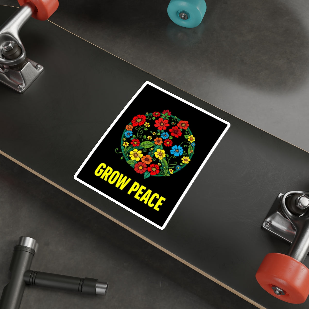 Grow Peace Die-Cut Sticker - EqualiTees.Me