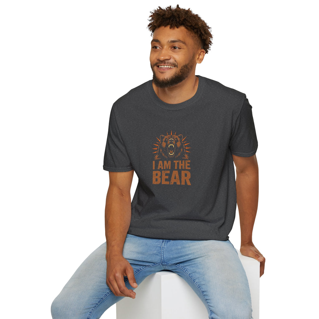 I Am The Bear, Strong Men Respect Women Unisex Softstyle T-Shirt