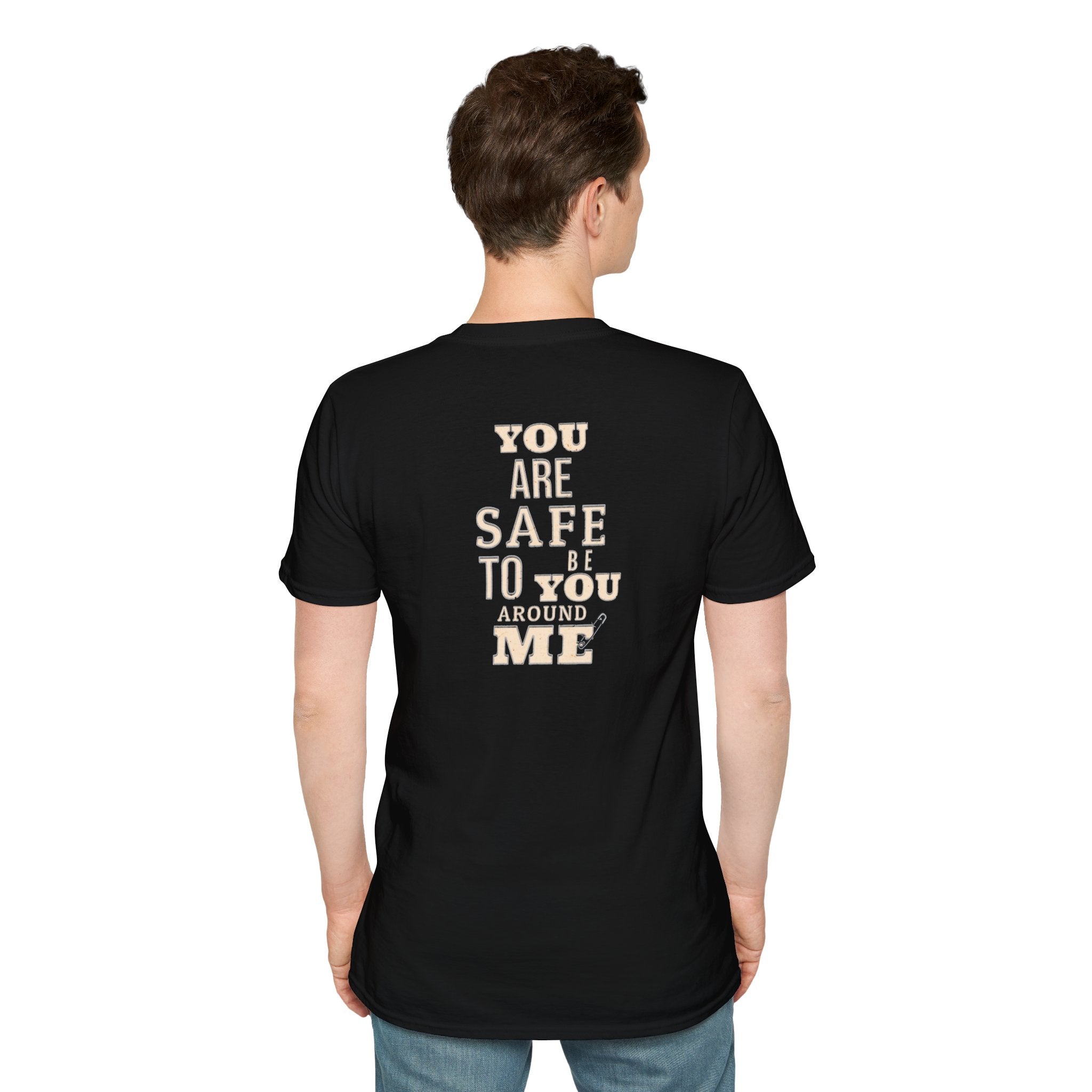 Safety Pin Know That You Are Loved Inspirational Tee Unisex Softstyle T-Shirt