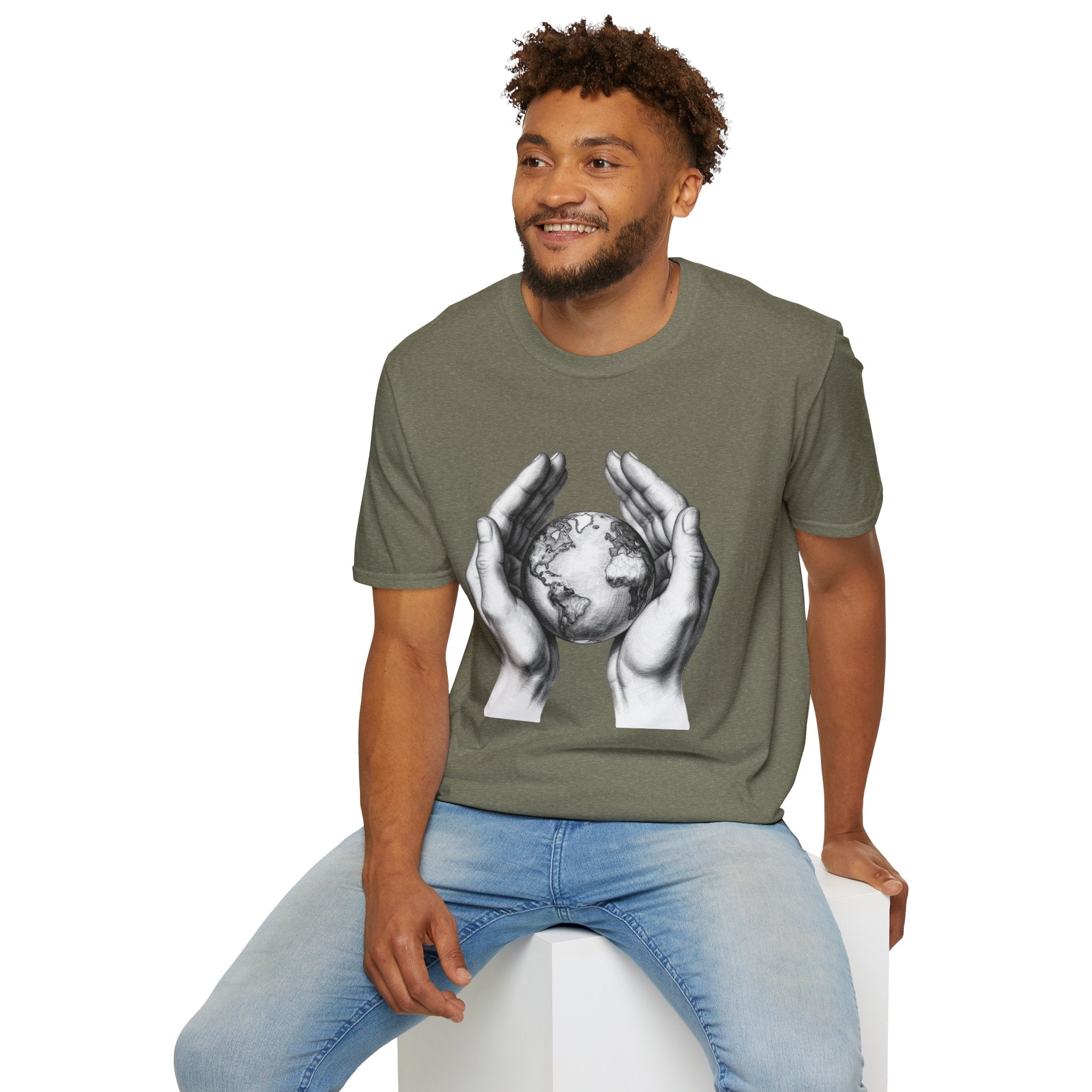 Earth in Your Hands T-Shirt — Protect the Planet Graphic Tee