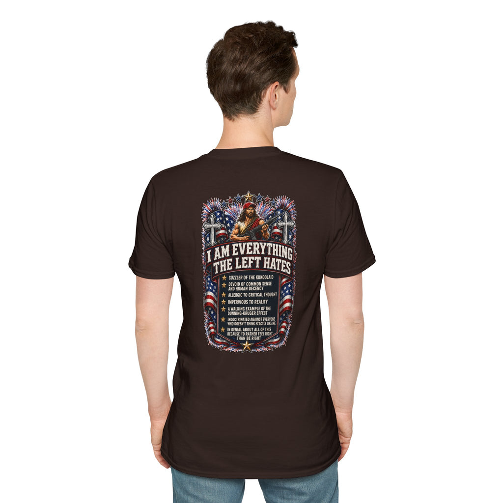 Star Spangled Awesome Graphic Tee ("Proud to Be Delusional Bootlicking Nazi Trash")