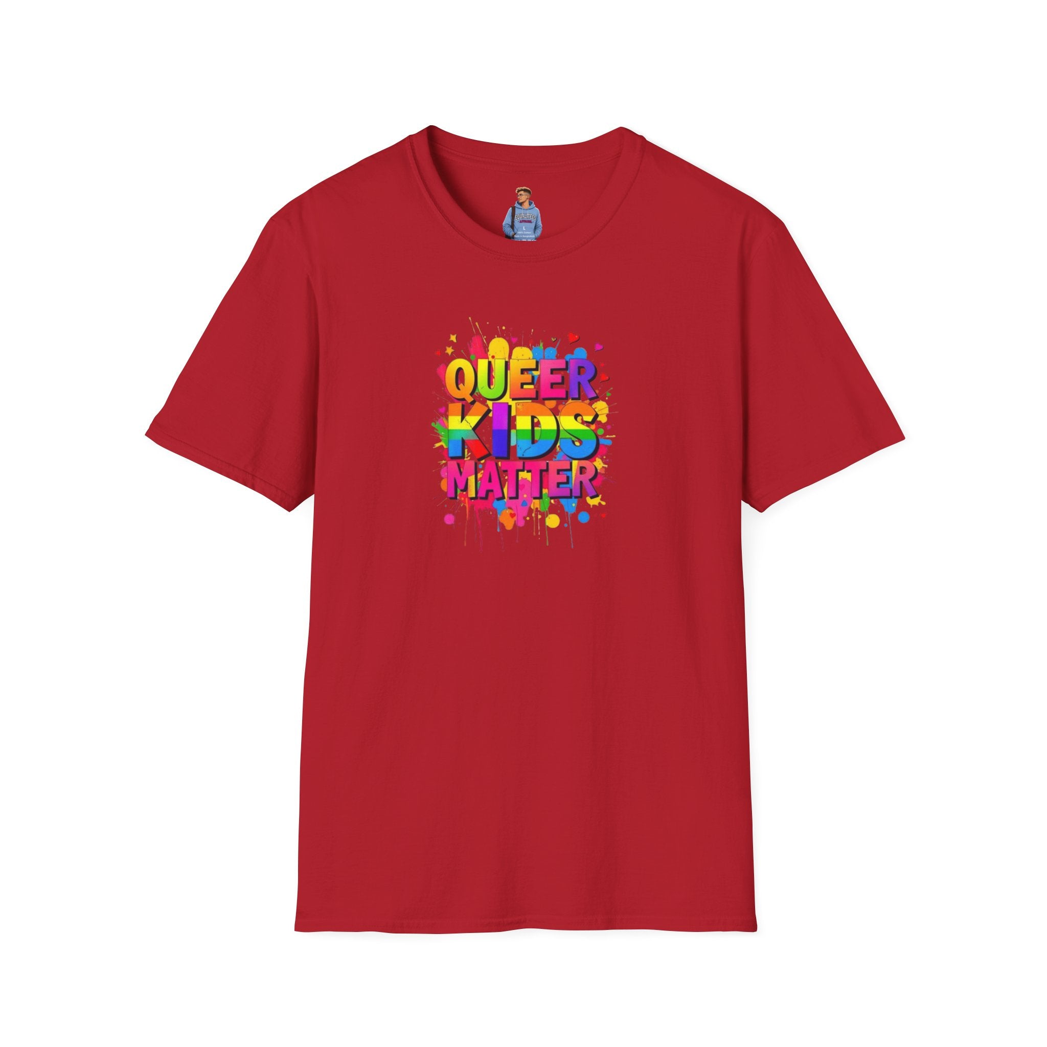 Camiseta unisex suave "Queer Kids Matter": celebra la inclusión y el orgullo