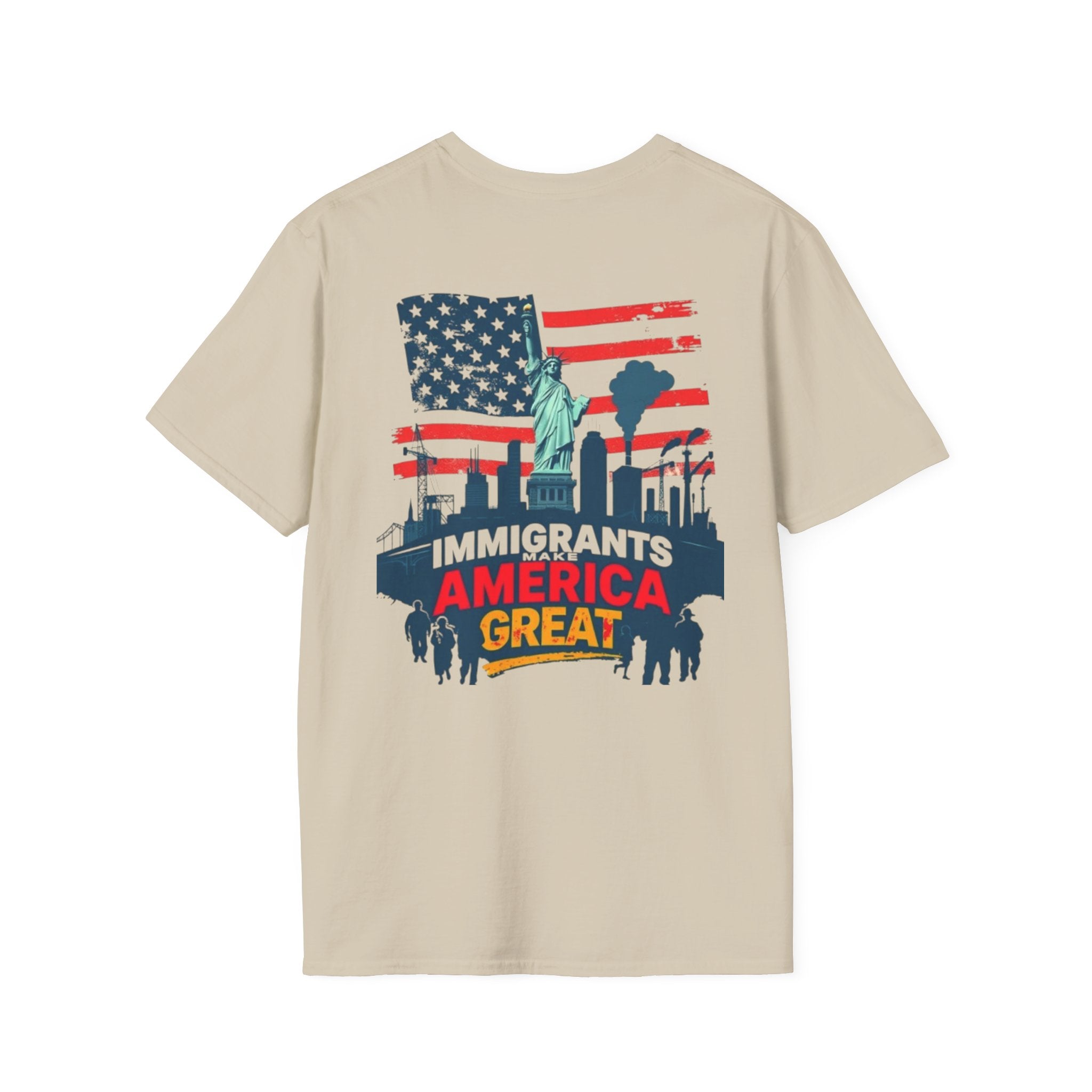Estoy Contigo (I Am With You) Los inmigrantes hacen grande a Estados Unidos Camiseta unisex de estilo suave Camiseta clásica de protesta