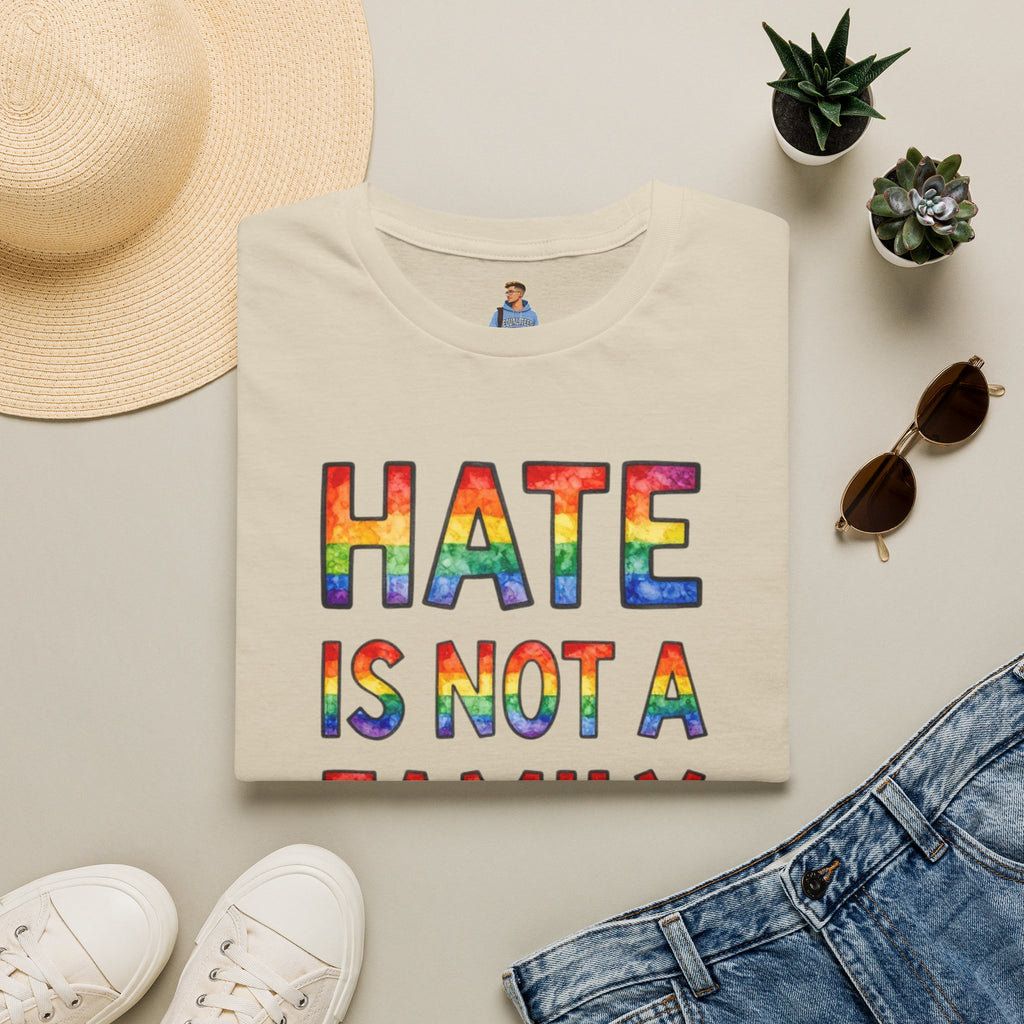 Hate Is Not A Family Value Rainbow Pride T-Shirt