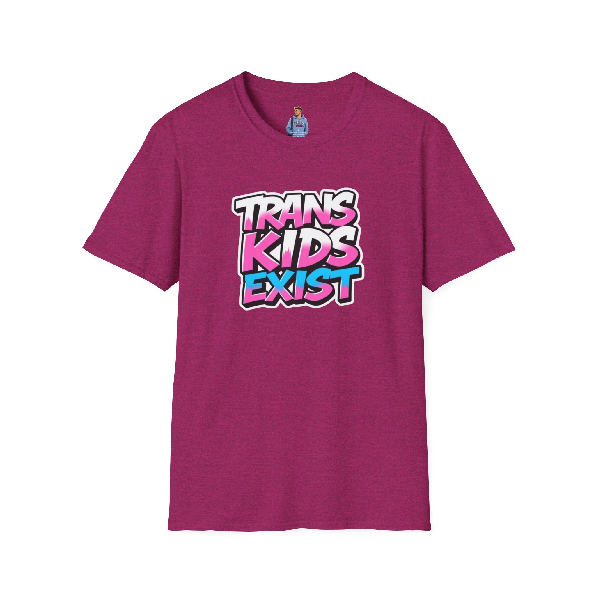 Trans Kids Exist Unisex Softstyle T-Shirt